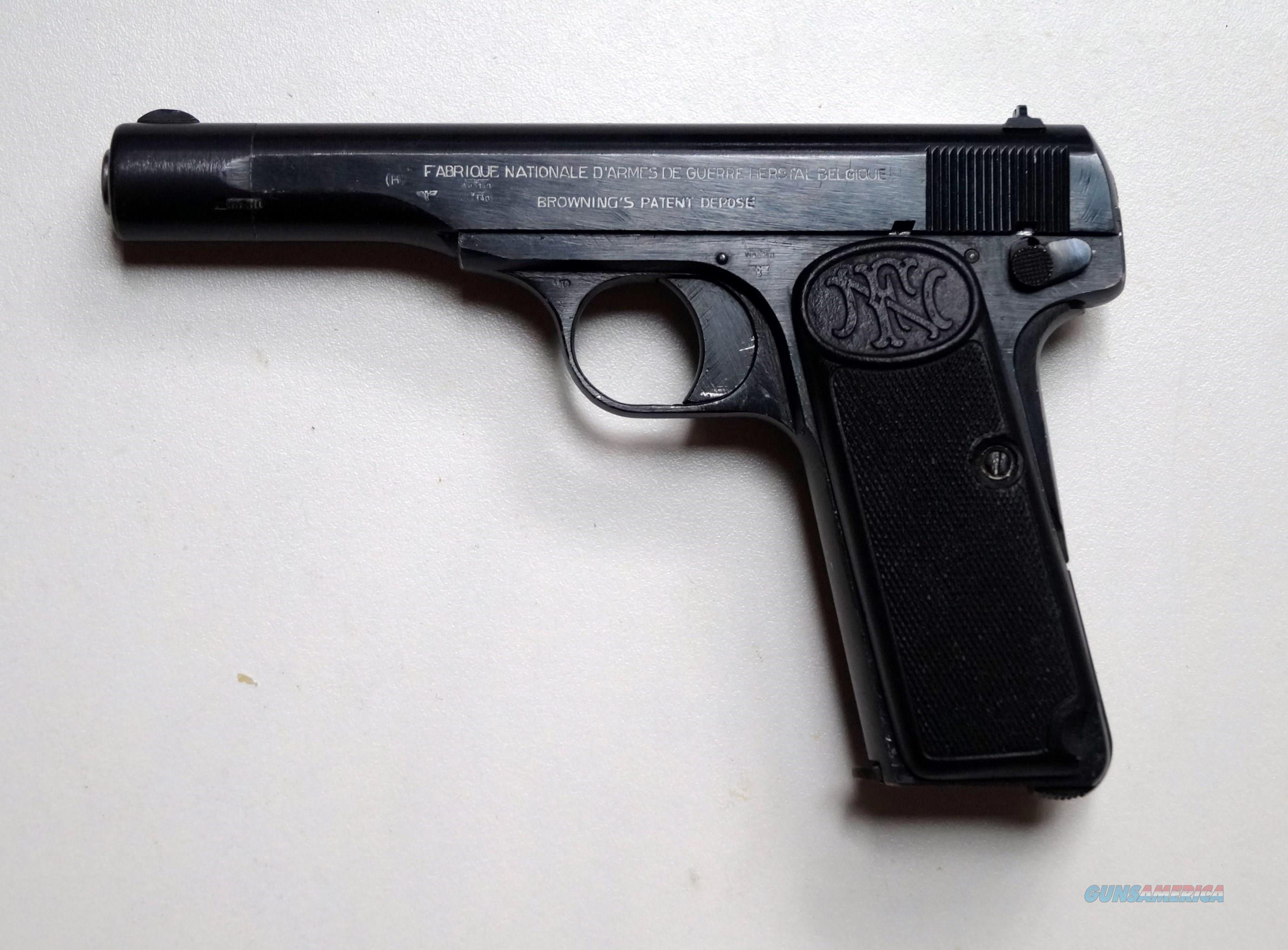 Fn Pistol Belgian Browning Model 1922 Nazi M For Sale 1302