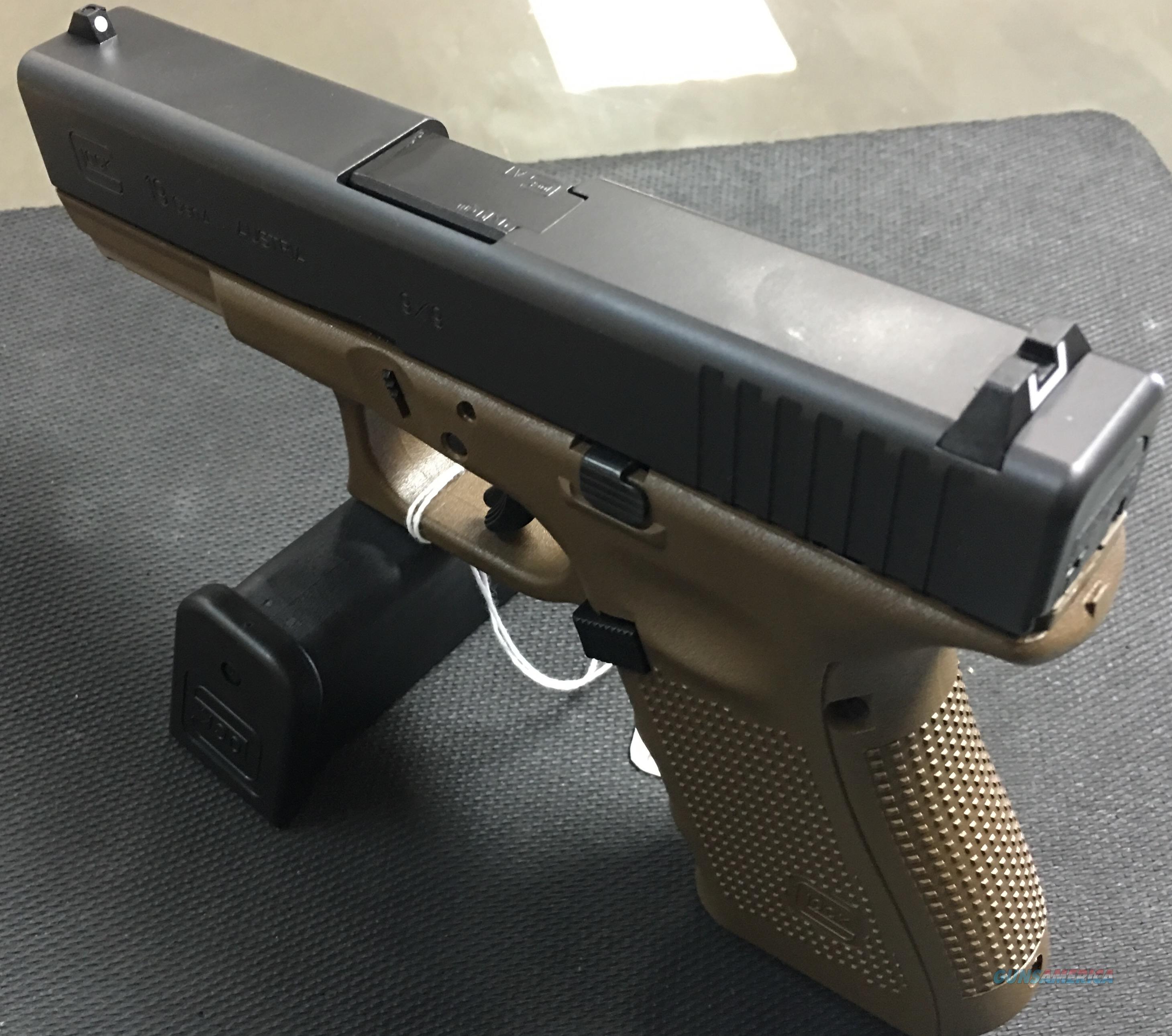 Glock 19 Gen 4 FDE Frame 9mm NIB NO For Sale At Gunsamerica