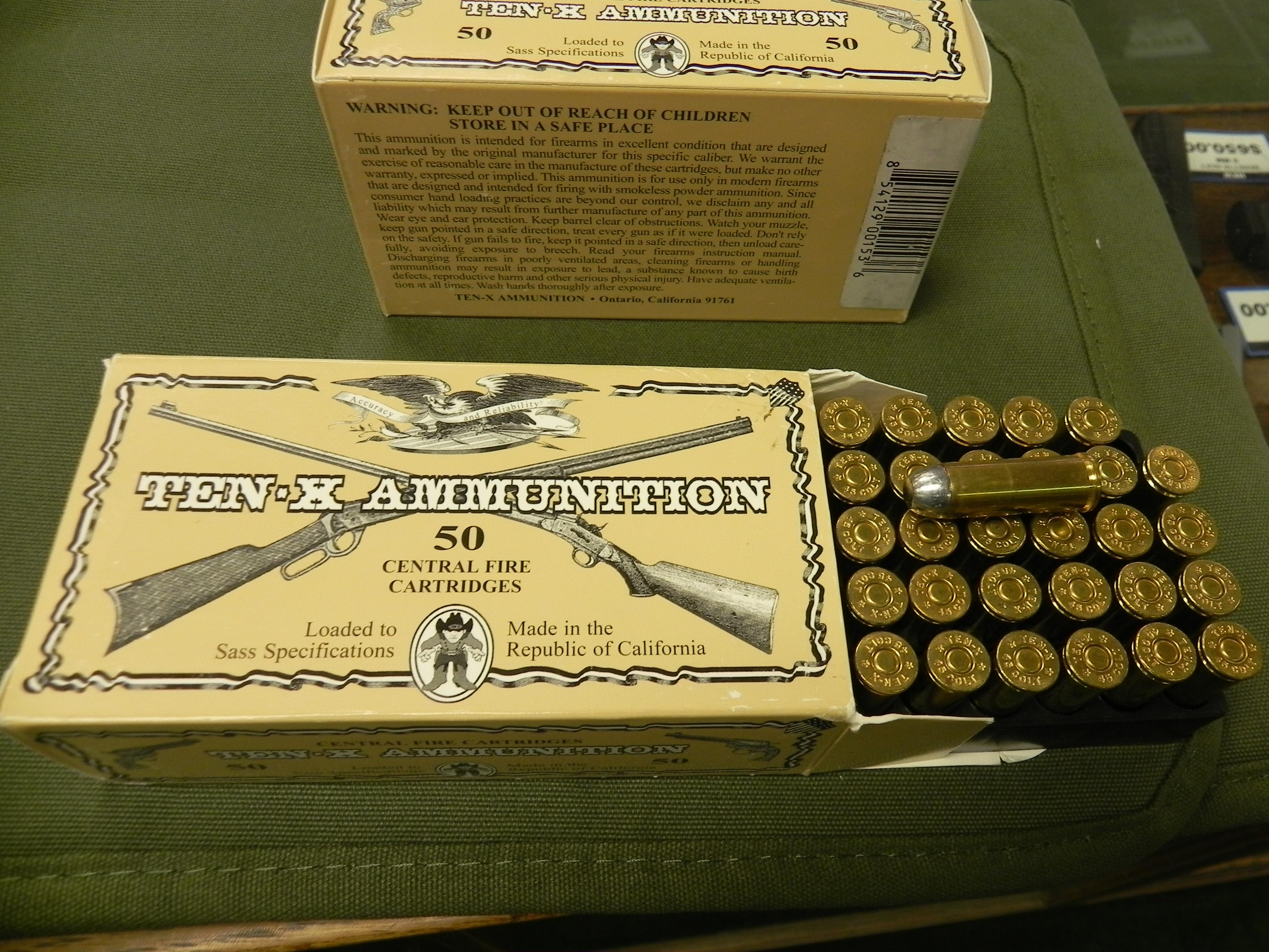 Ten X .45 Colt Black Powder Cartridge Ammo for sale
