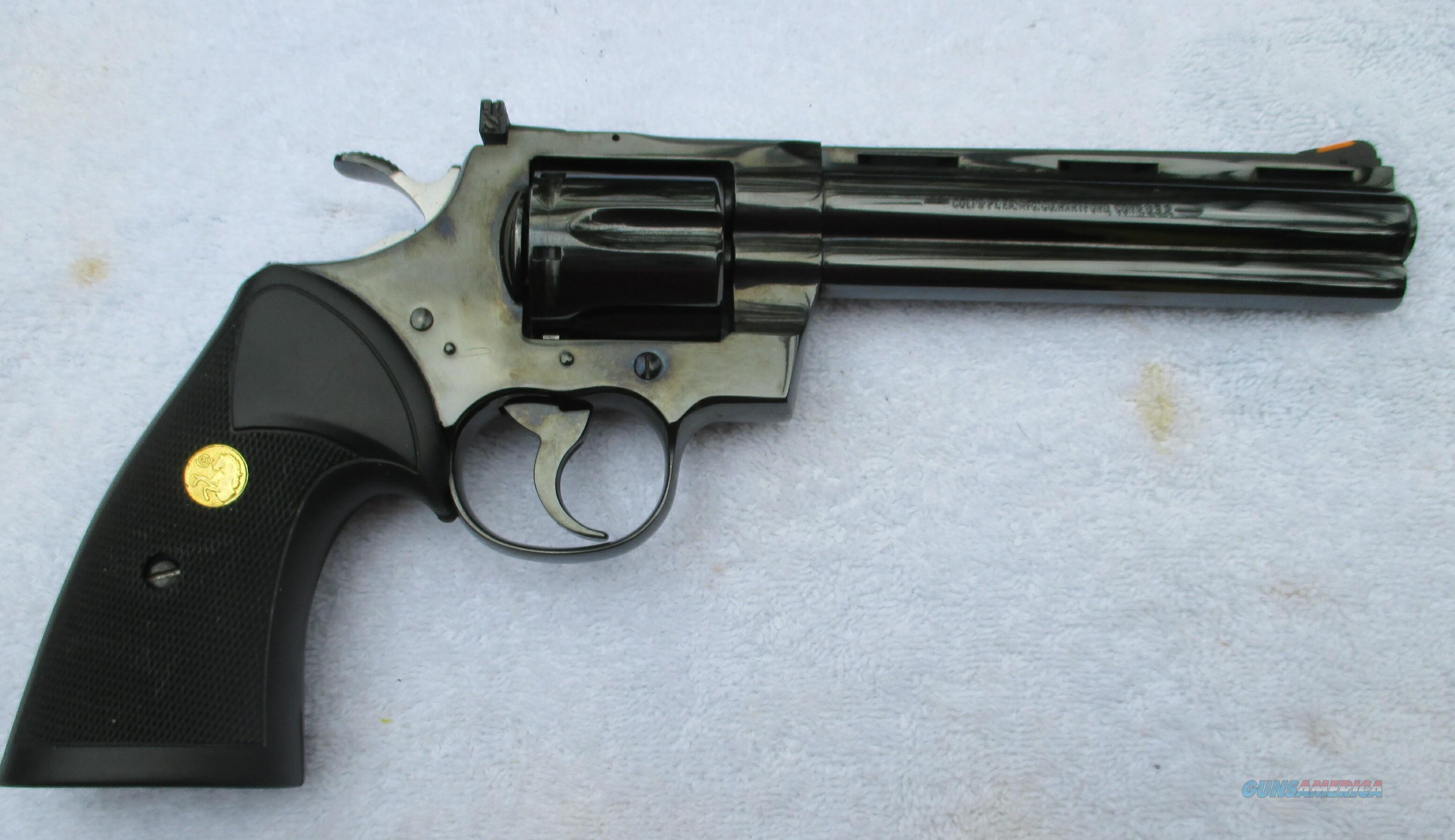 Colt Python 357 Magnum 4 Inch Barrel Blued Made... for sale