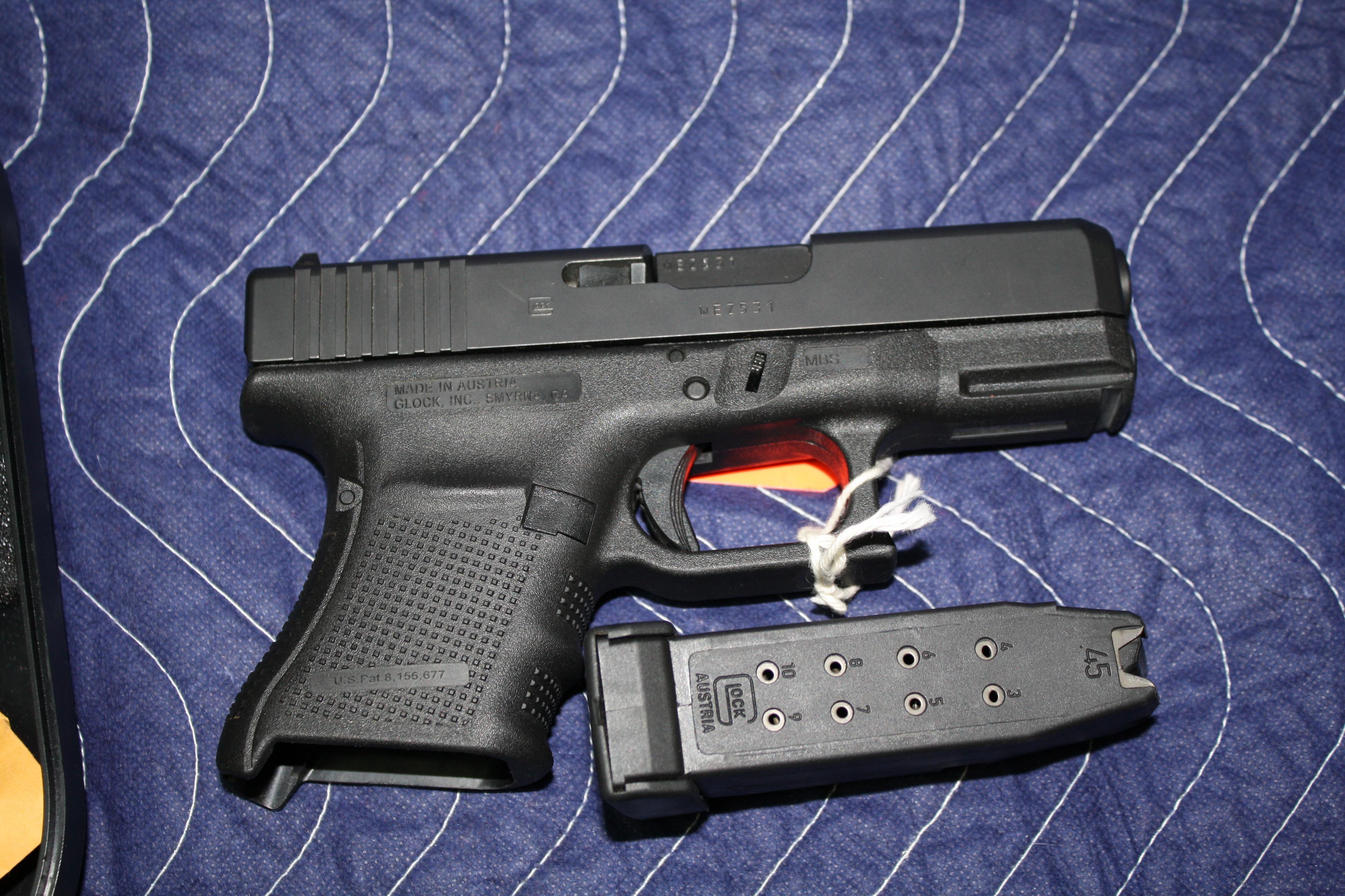 Glock 30 Gen 4 Semi Automatic 45 Auto For Sale