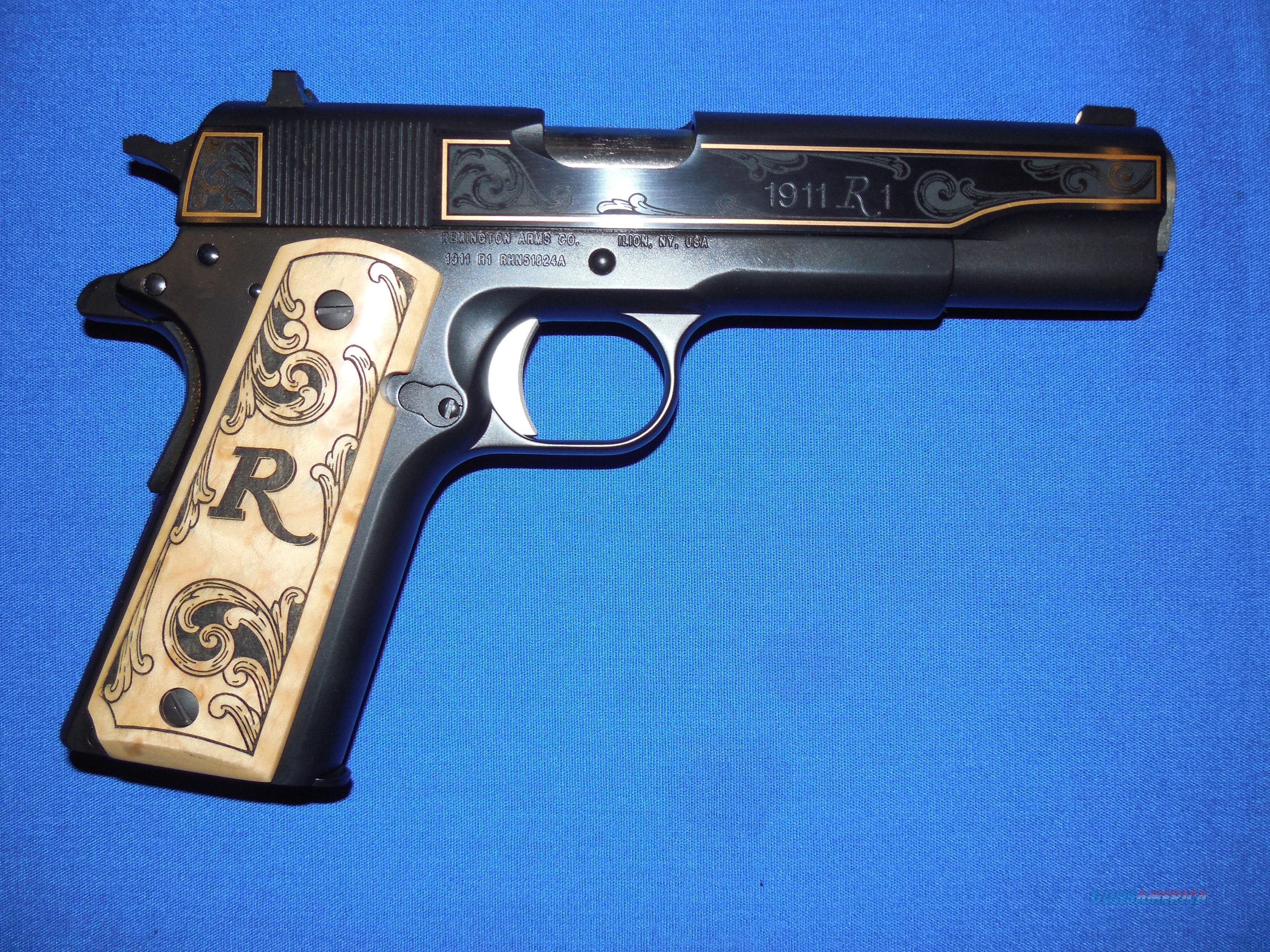 Remington R1 High Grade Engraved 1911 In 45 Ac For Sale 4825