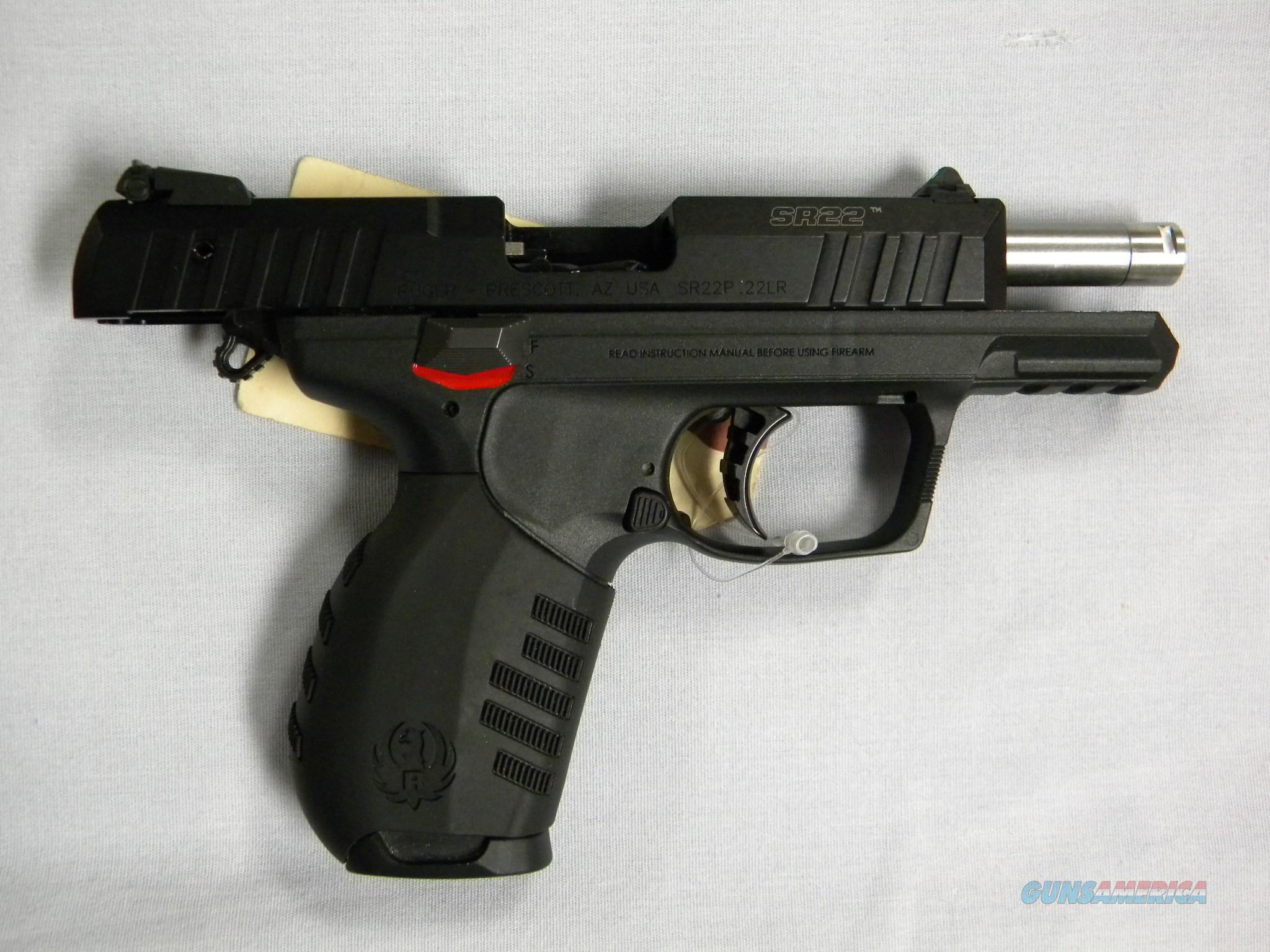 Ruger Sr 22 W Threaded Barrel 22 Lr For Sale