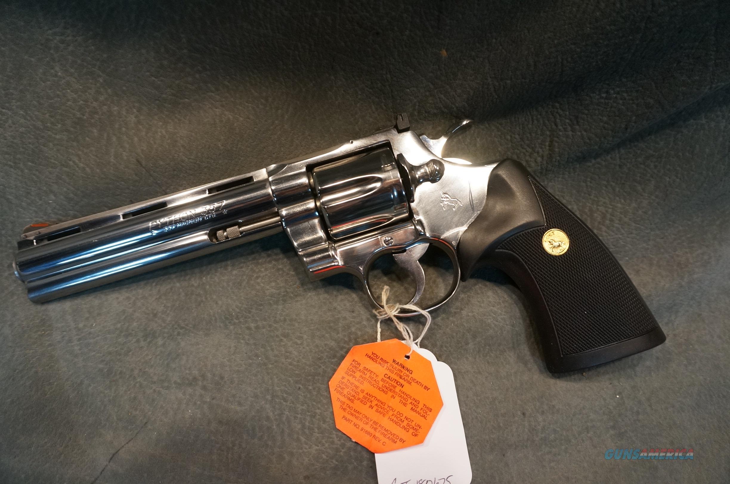 Colt Python 357Mag 6 Bright Stainl For Sale At Gunsamerica