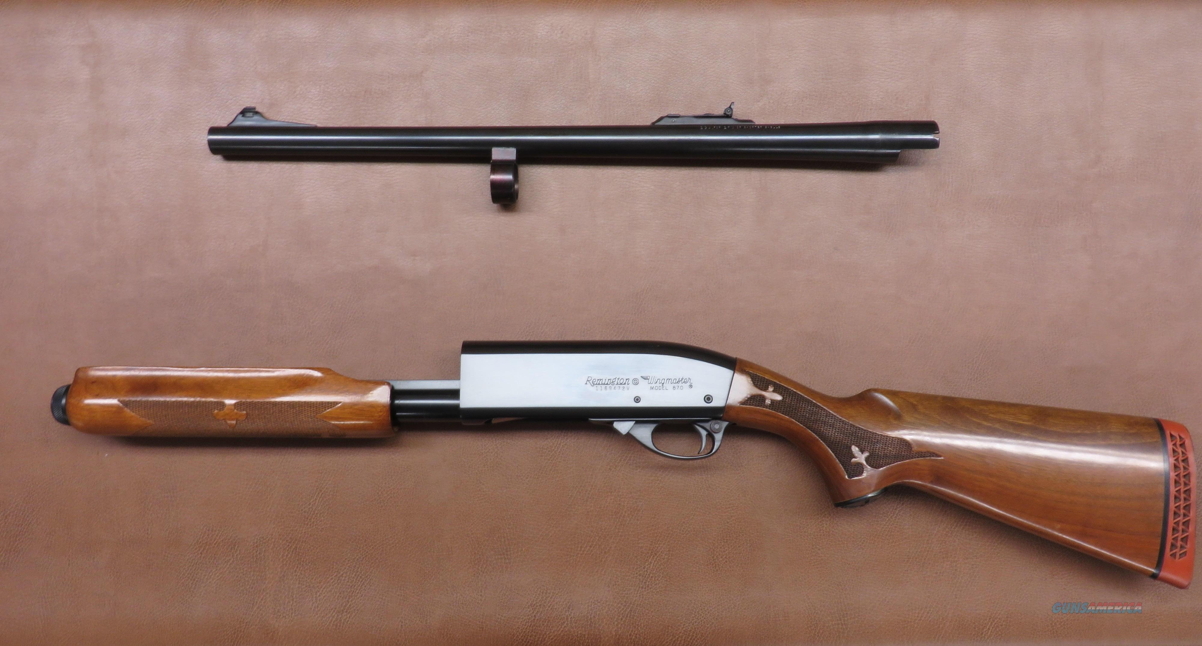 Remington Model 870 Wingmaster Slug Gun For Sale