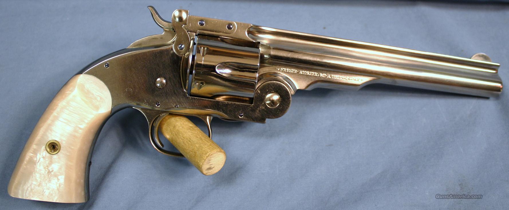 Uberti 1875 Schofield Break Top Nickel Single A For Sale