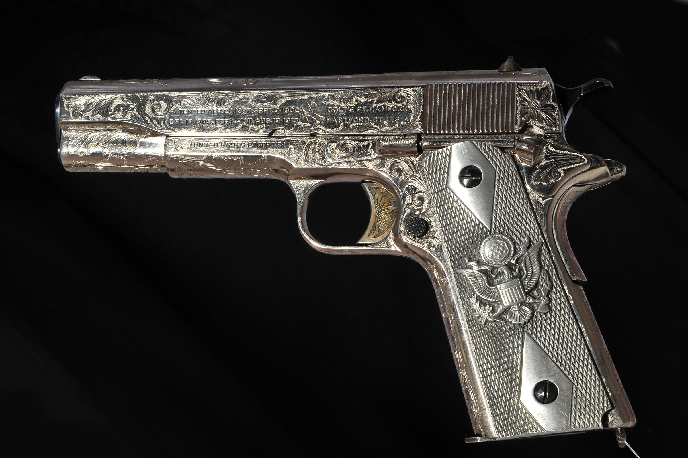 Colt 1911 US Army 45acp Fully Engraved For Sale