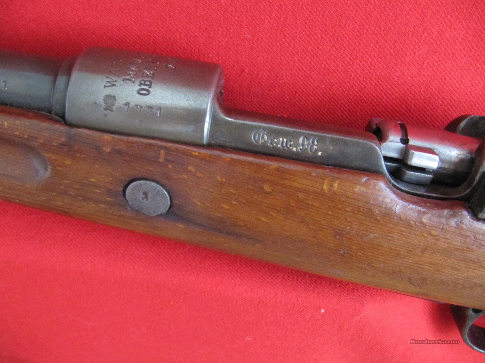 Gew 98 Mauser Oberndorf 1918 Matching Wwi Unal For Sale 9134