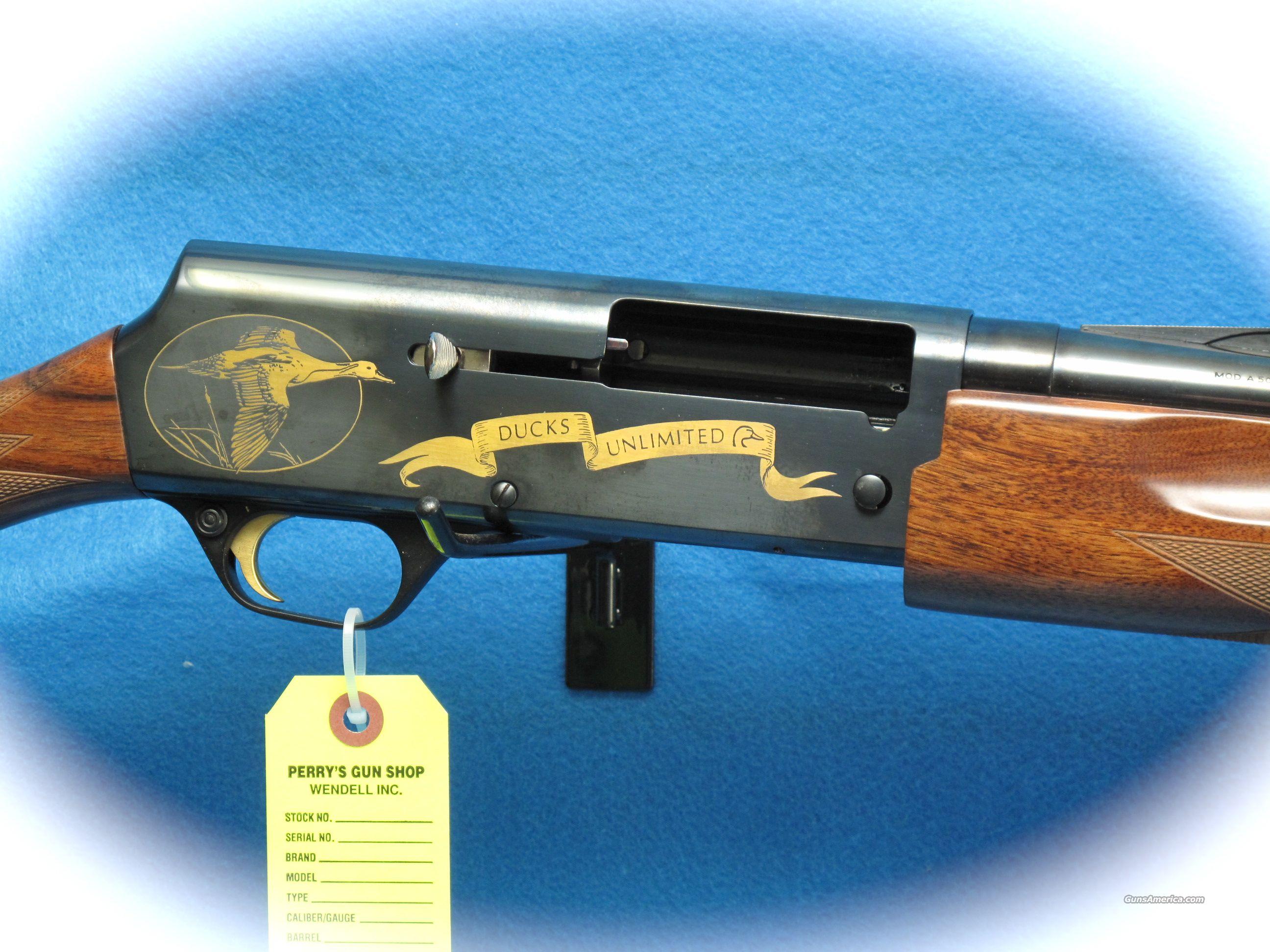 Browning A500 12 Ga. Shotgun "Ducks Unlimited 1... for sale