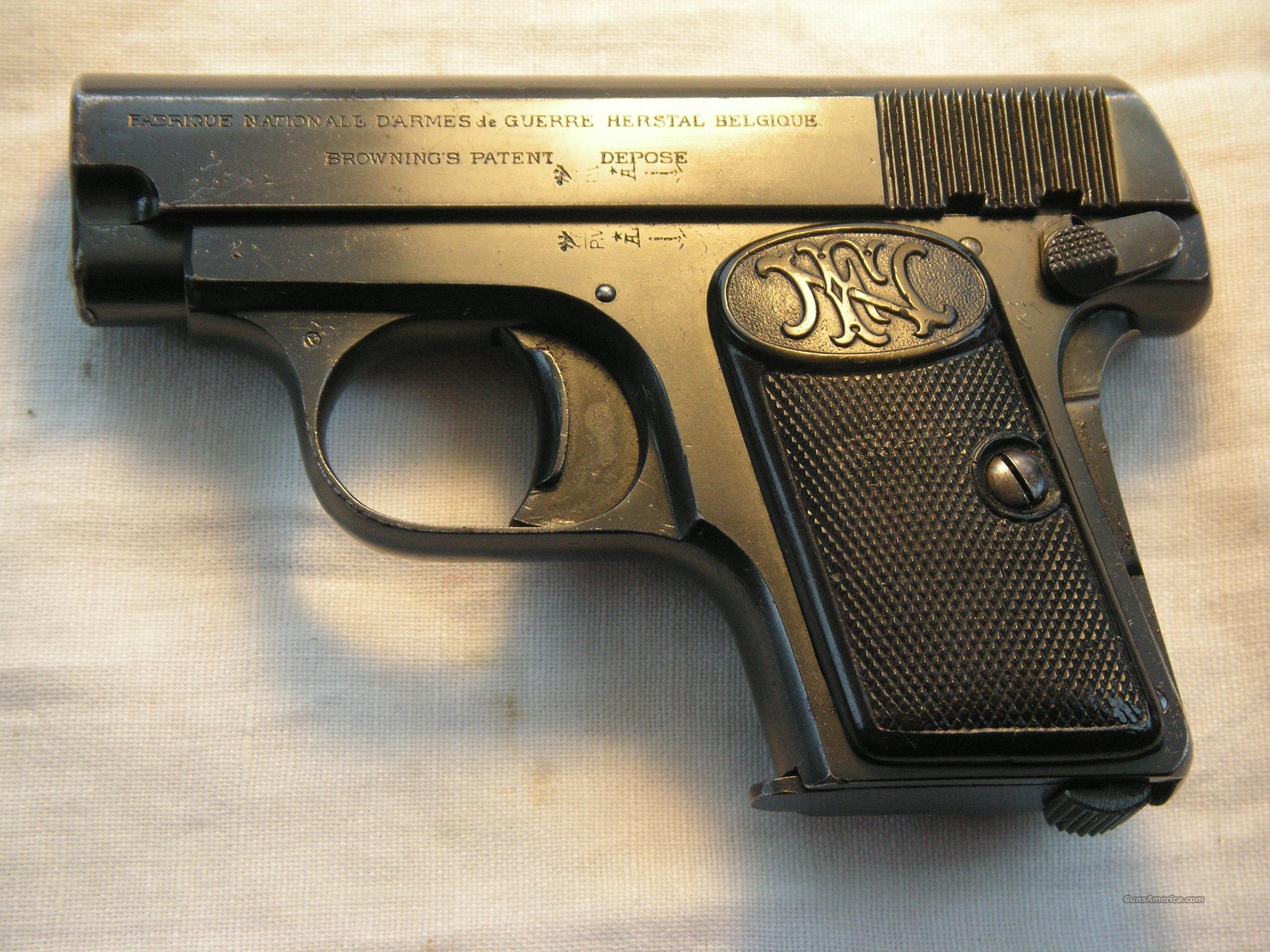 Fn Browning Mod 1905 Cal 25 Acp 4855