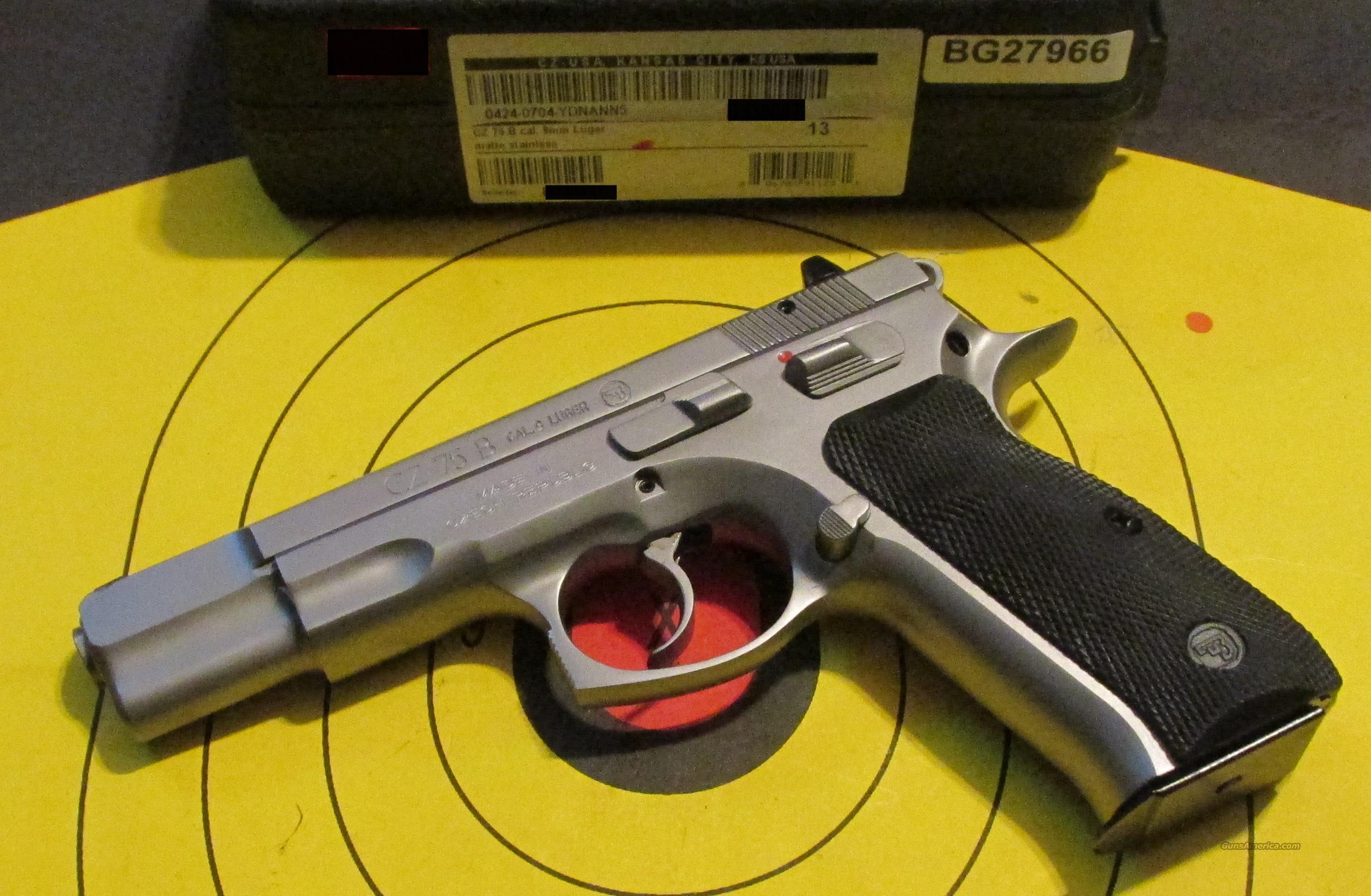 CZ USA CZ-75B MATTE STAINLESS 9MM For Sale