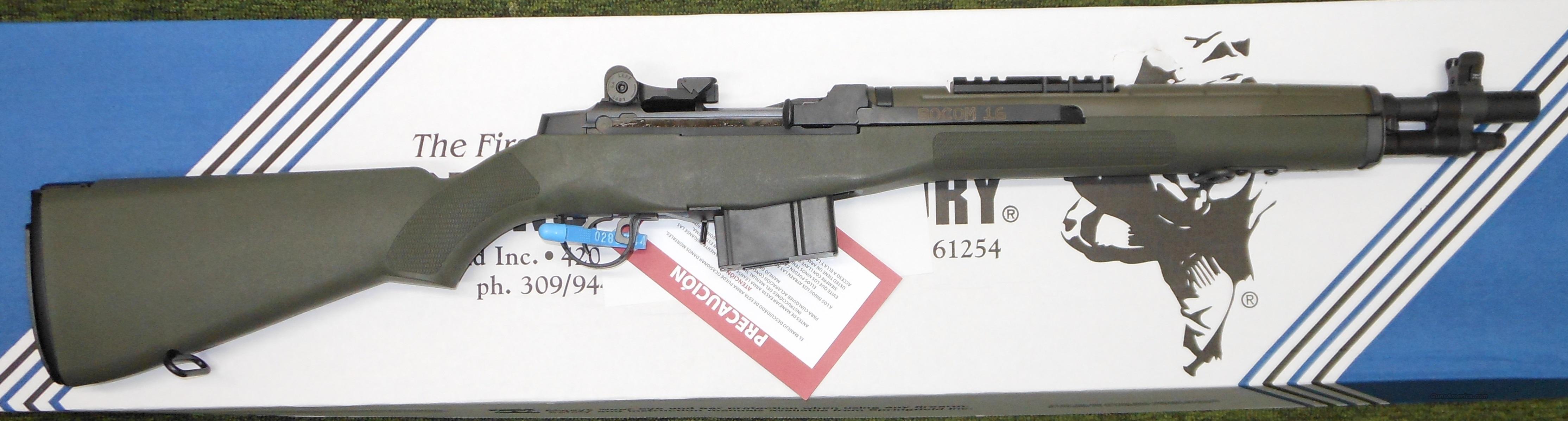 Springfield Armory M1a 308 Win Socom 16 Rifle For Sale