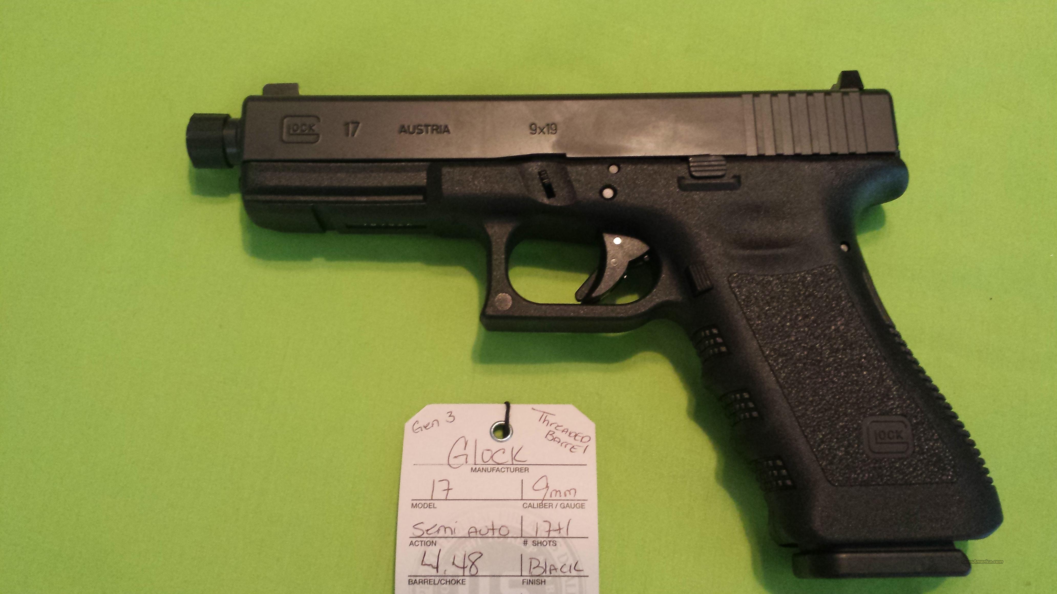 GLOCK 17 GEN 3 TB 9MM FACTORY THREADED BARREL 1... for sale