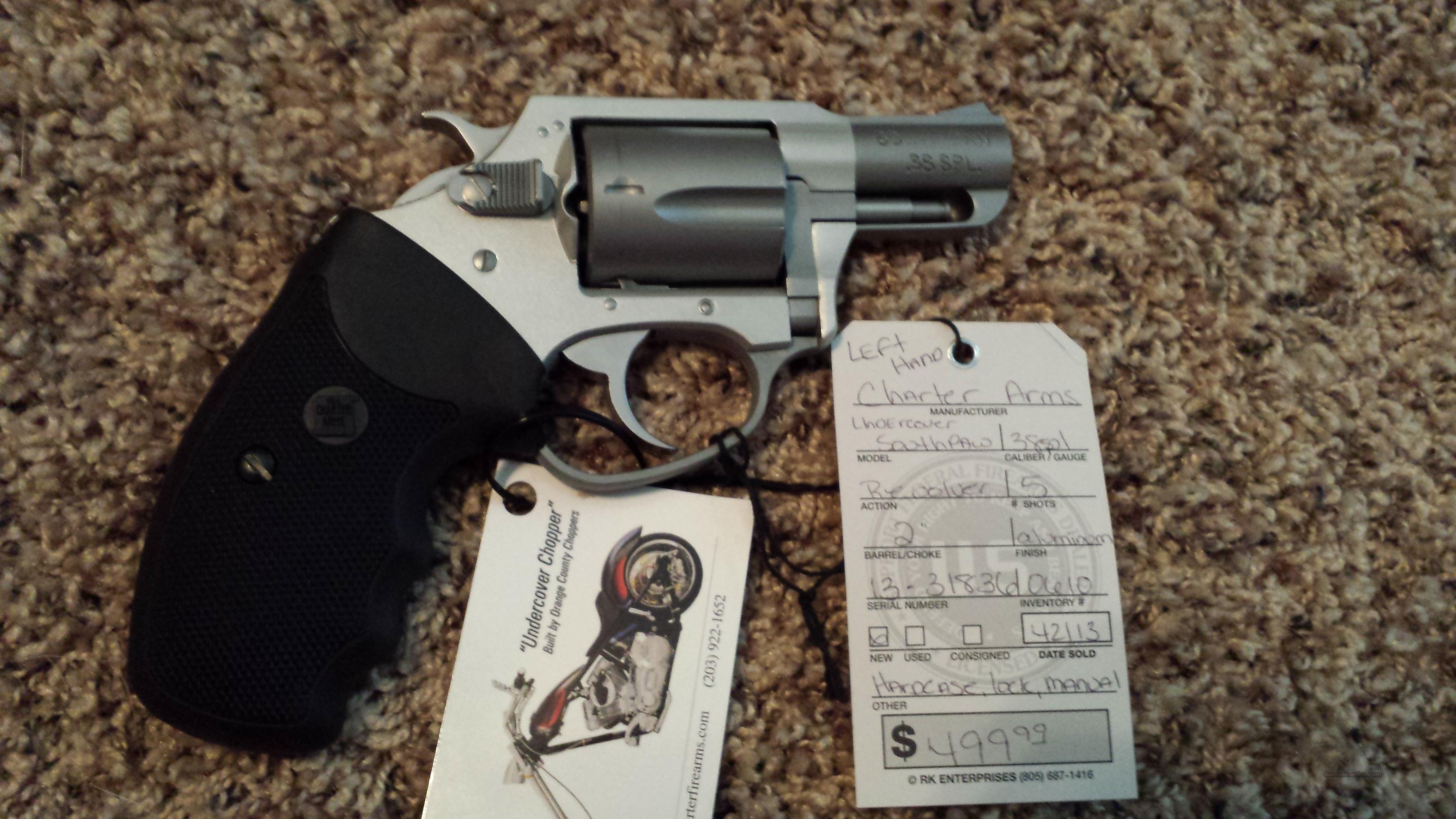 CHARTER ARMS UNDERCOVER SOUTHPAW PAW 38SPL 38 LEFT HANDED R for sale