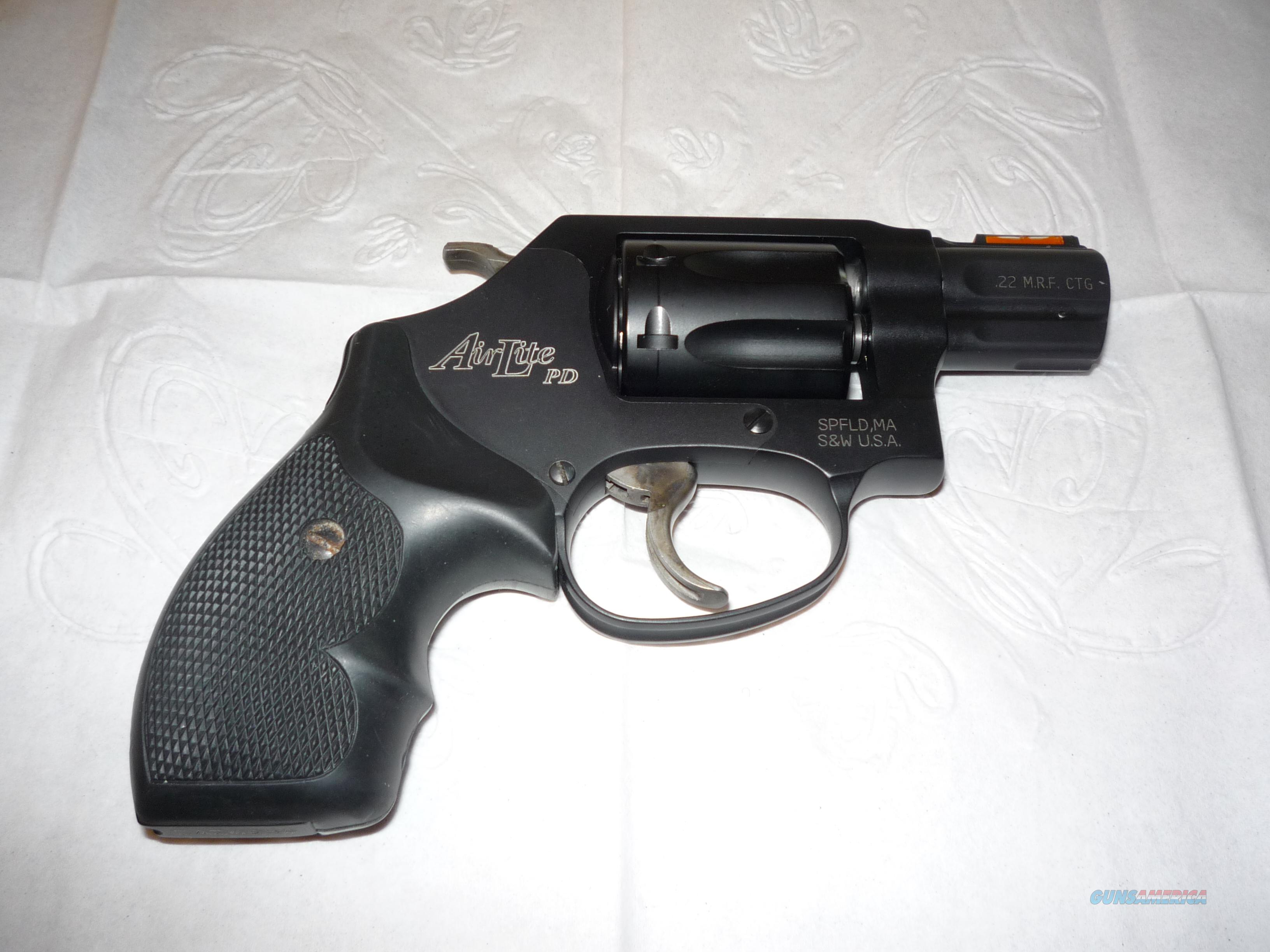 Sandw Airlite Model 351pd 22 Magnum Revolver For Sale