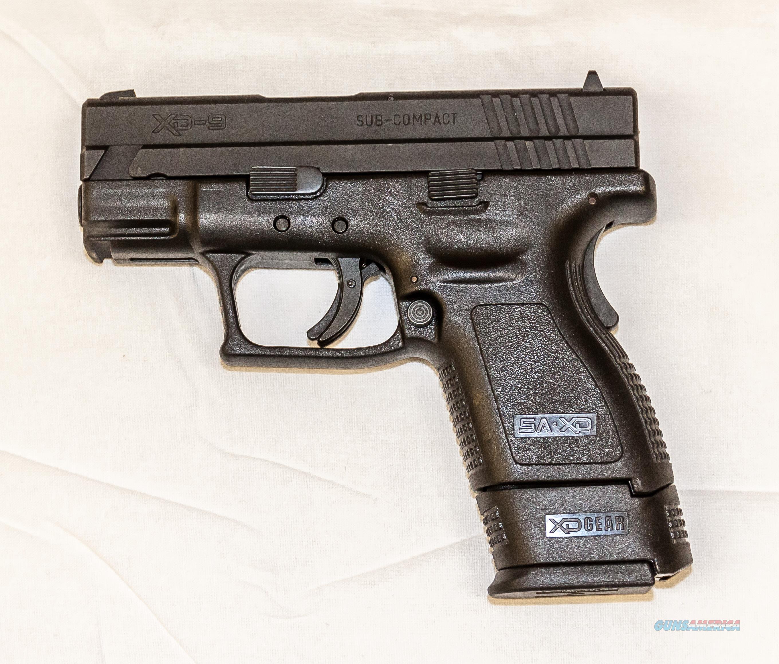 SPRINGFIELD XD9 SEMIAUTOMATIC PISTOL for sale