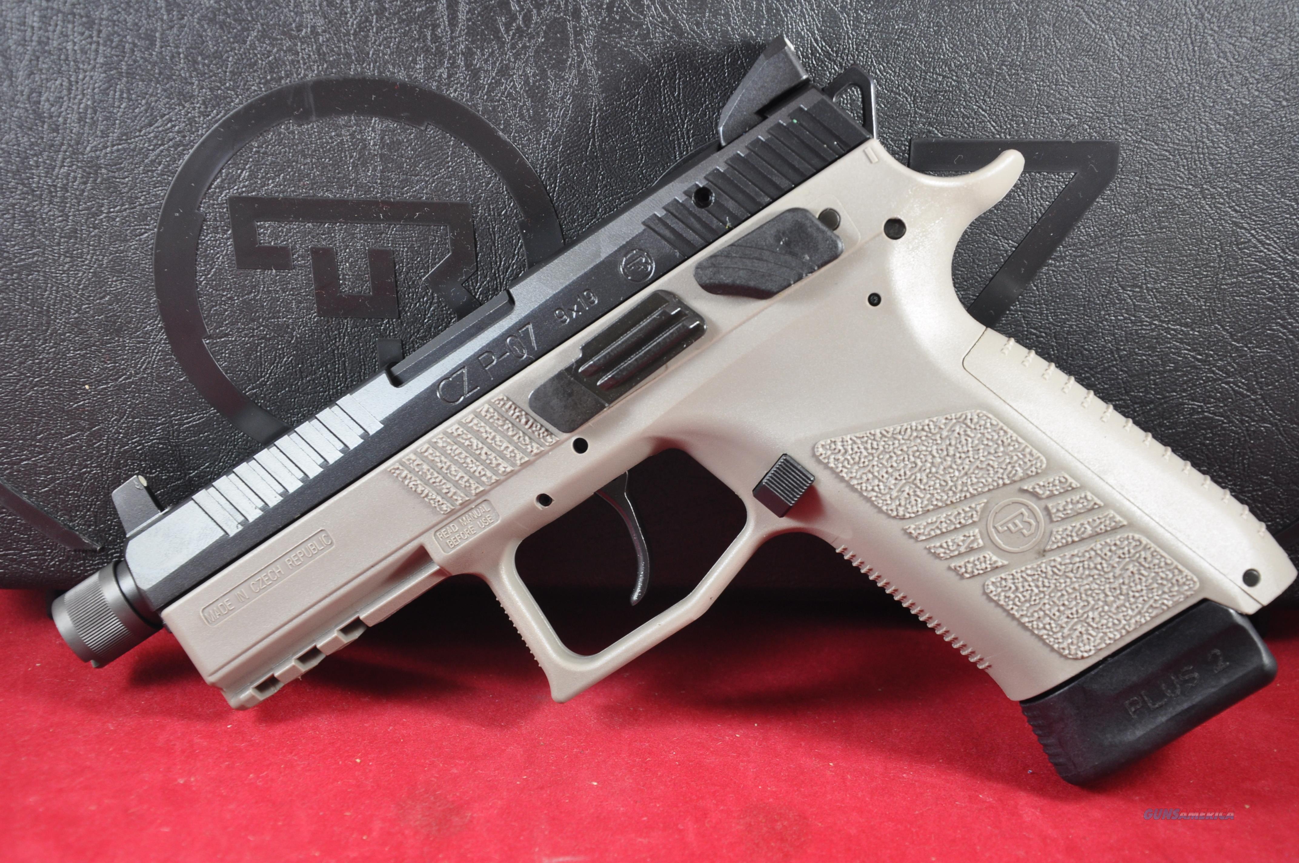 Cz P 07 P07 Urban Grey 9mm Suppressor Ready Thr For Sale