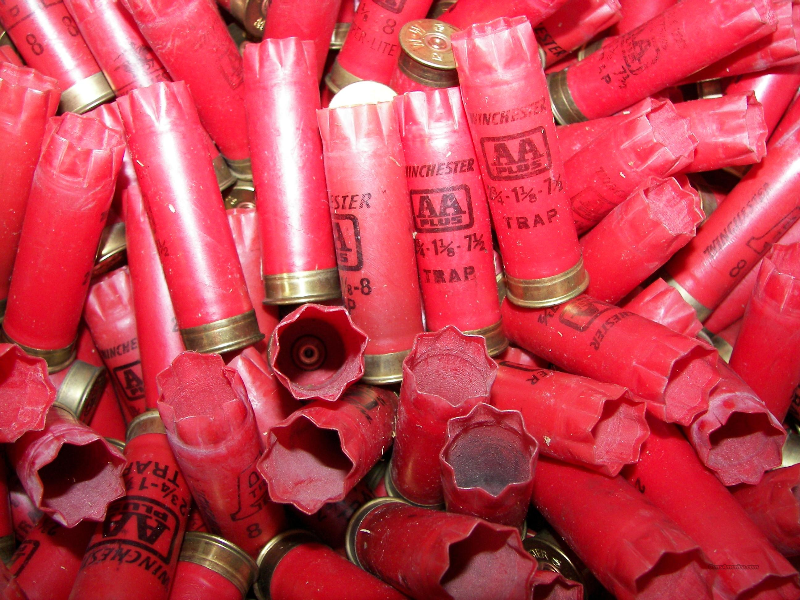 500 WIN. AA 12ga. OLDSTYLE ONCEFIRED HULLS for sale