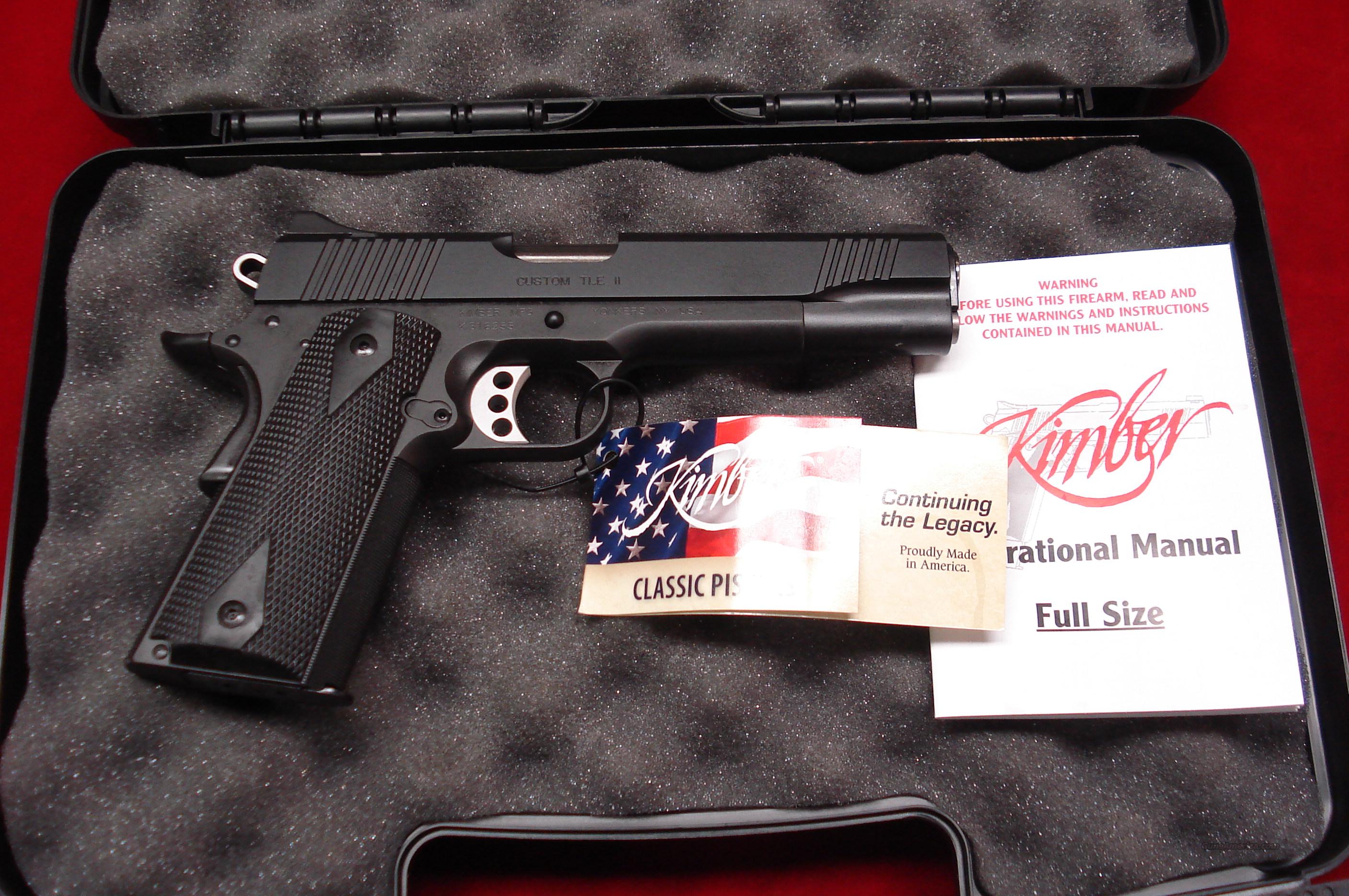 KIMBER CUSTOM TLE II 45ACP ( LAPD SWAT PISTOL) for sale