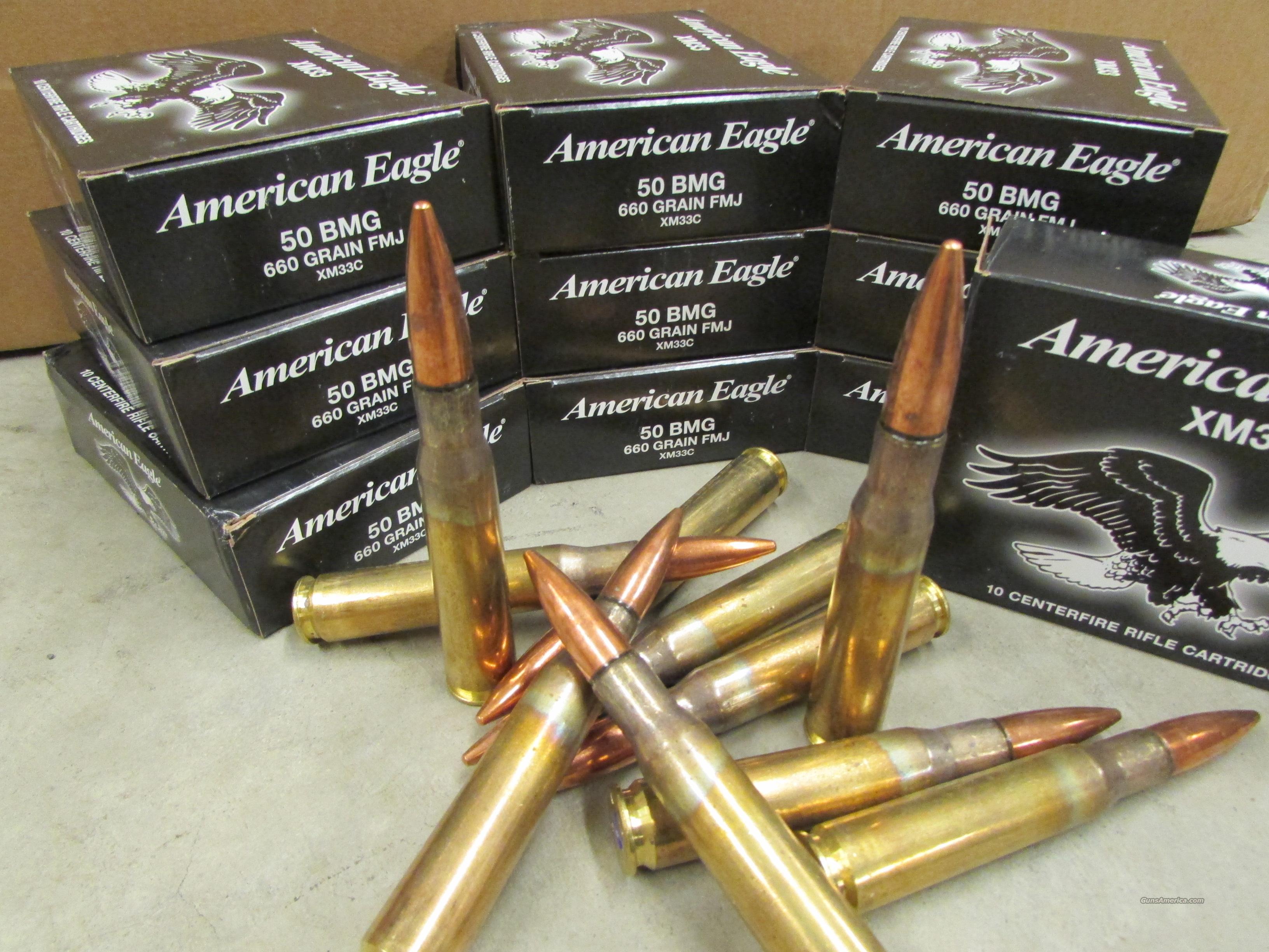 100 Rounds Federal Lake City Xm33c 50 Bmg 50bm For Sale