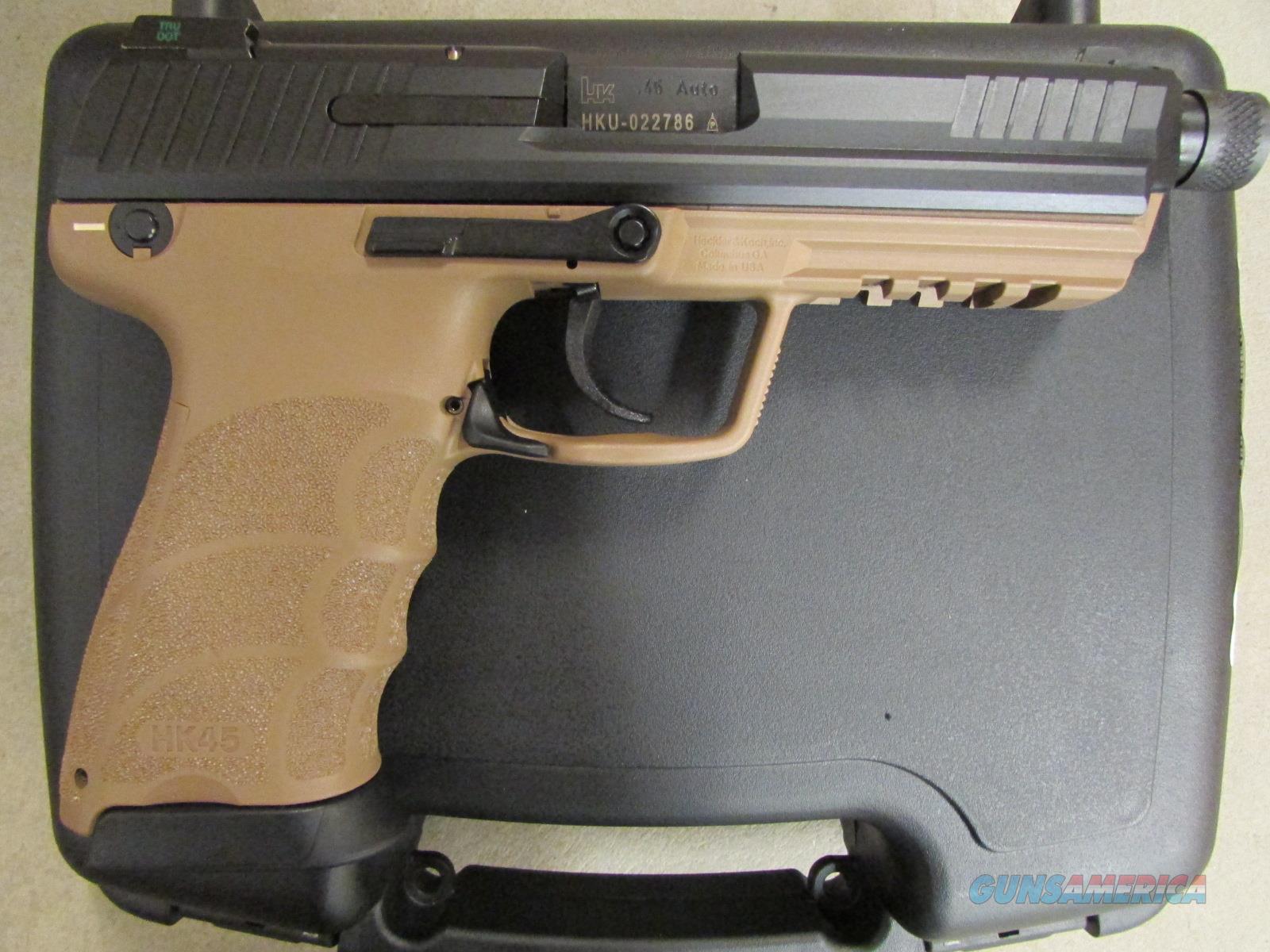 Heckler And Koch Hk45 Tactical Fde 45acp For Sale