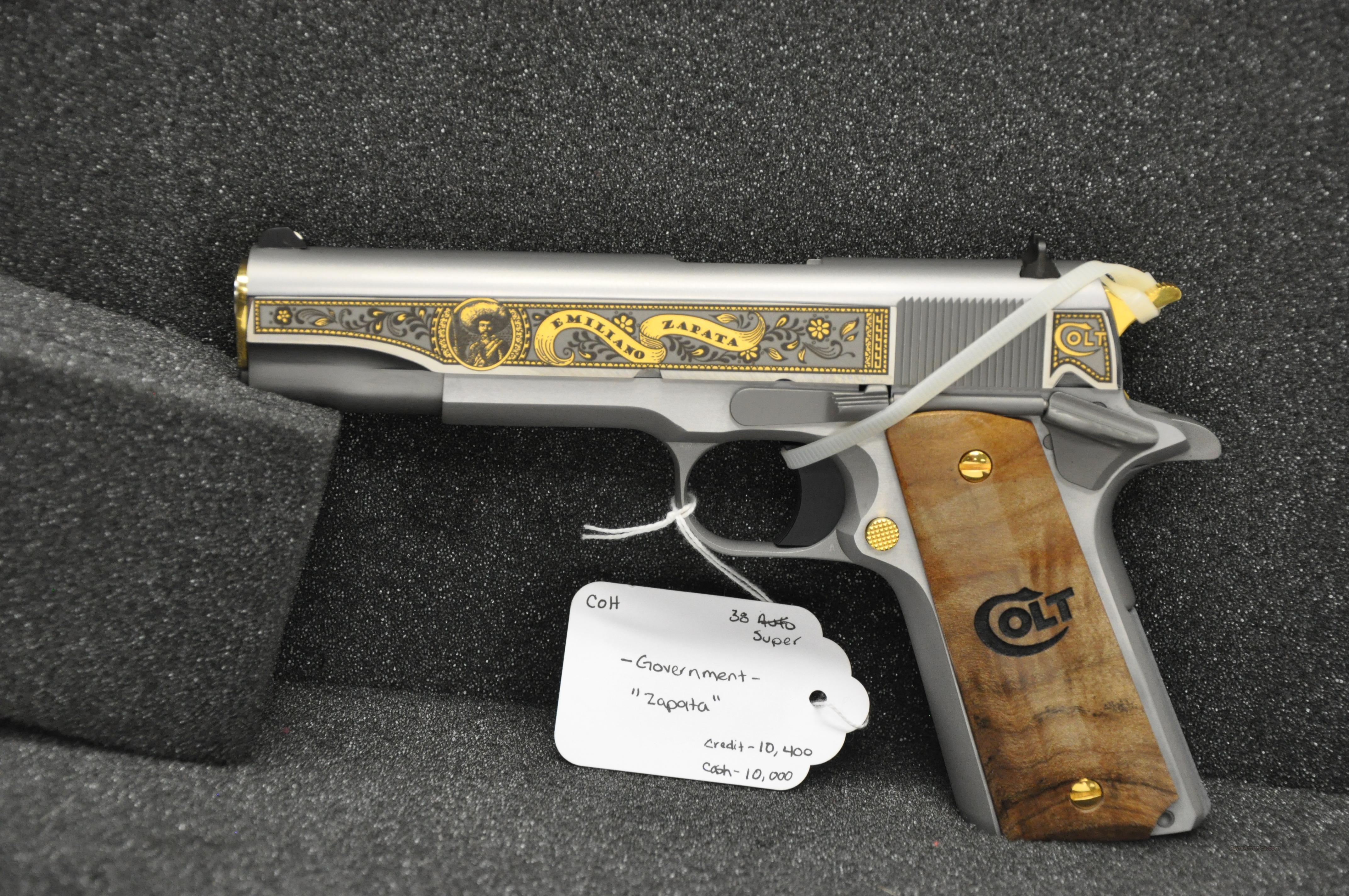 Colt Emilano Zapata 38 Super Stainless Steel For Sale 6321