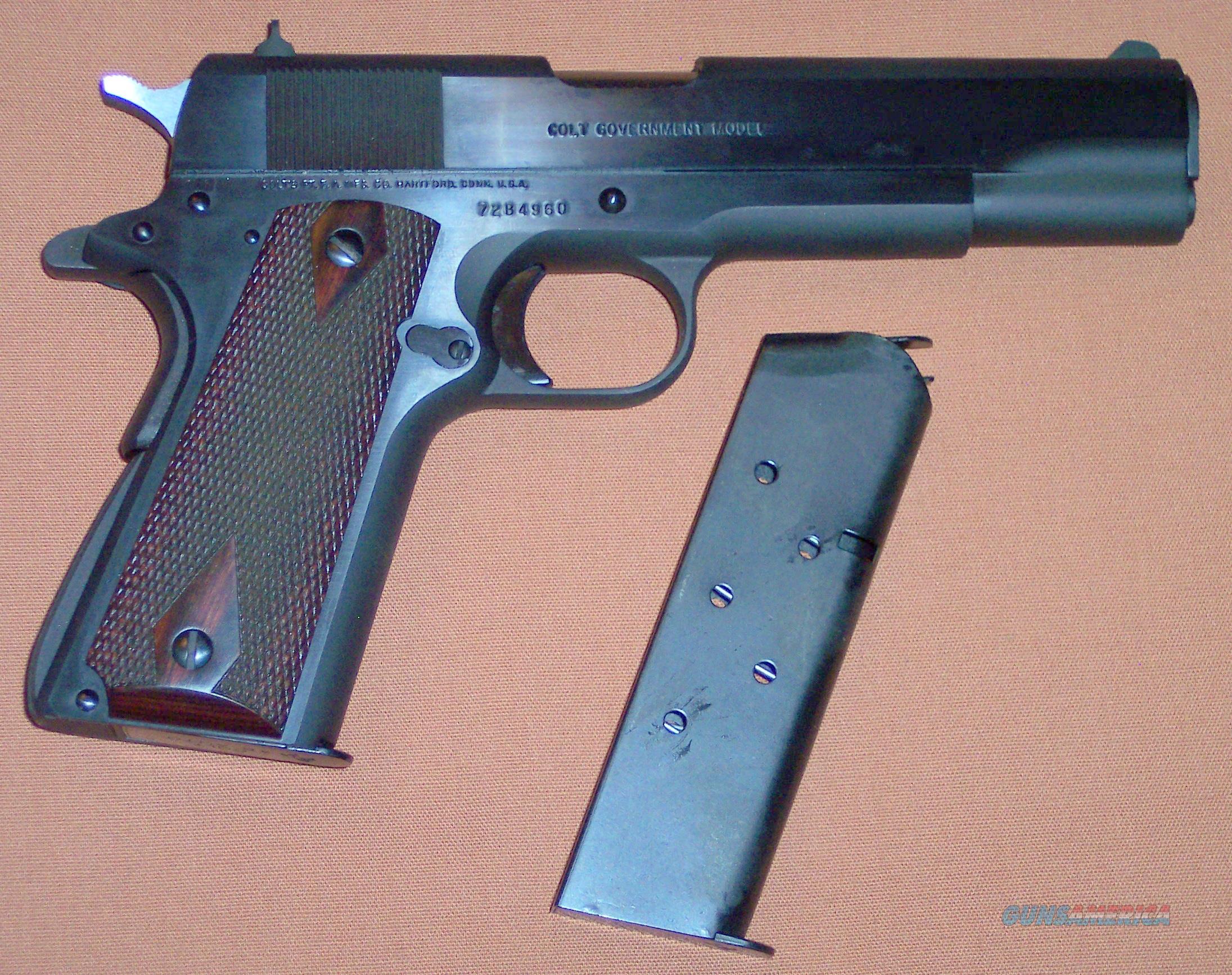 Colt Government Model 1911 Series 70 Blue Finis For Sale 7722