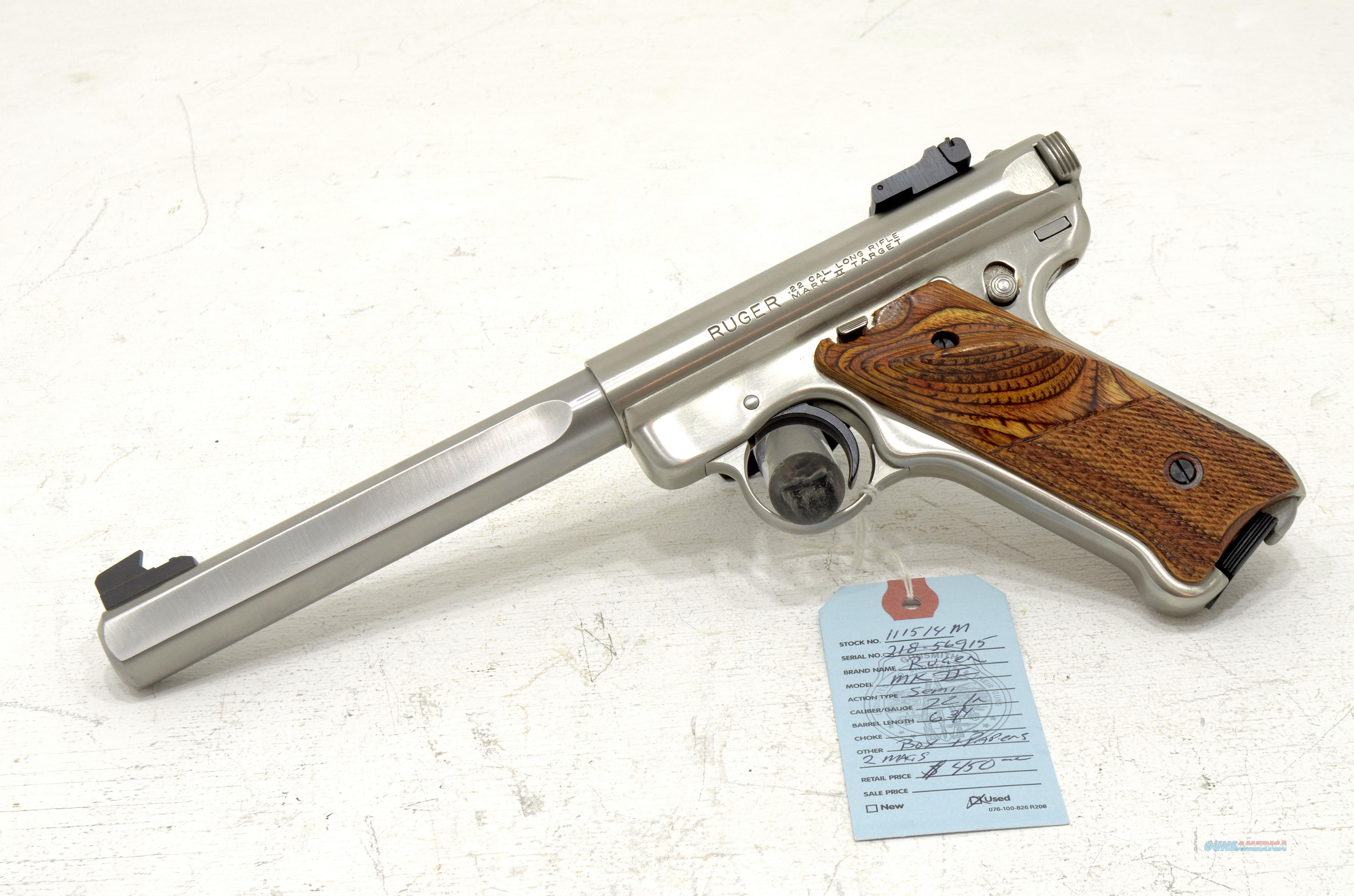 Ruger Mark Ii Slabside Lr For Sale