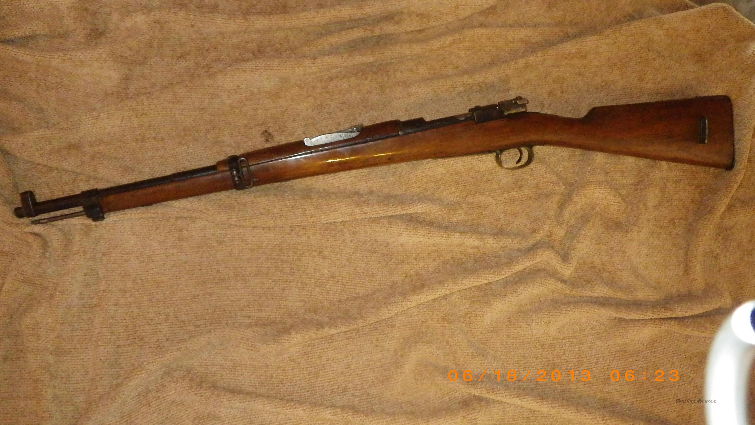 Spanish Mauser Model 1916 Short Rifle 7mm Calib For Sale
