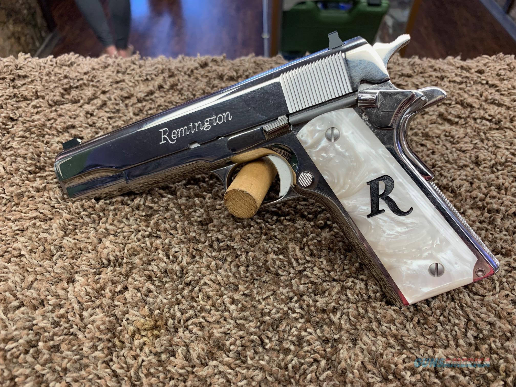 96304 Remington 1911 R1 Polished Stainlesswhit For Sale 9801