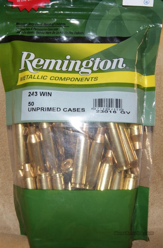 Remington 243 Win Unprimed Brass For Sale