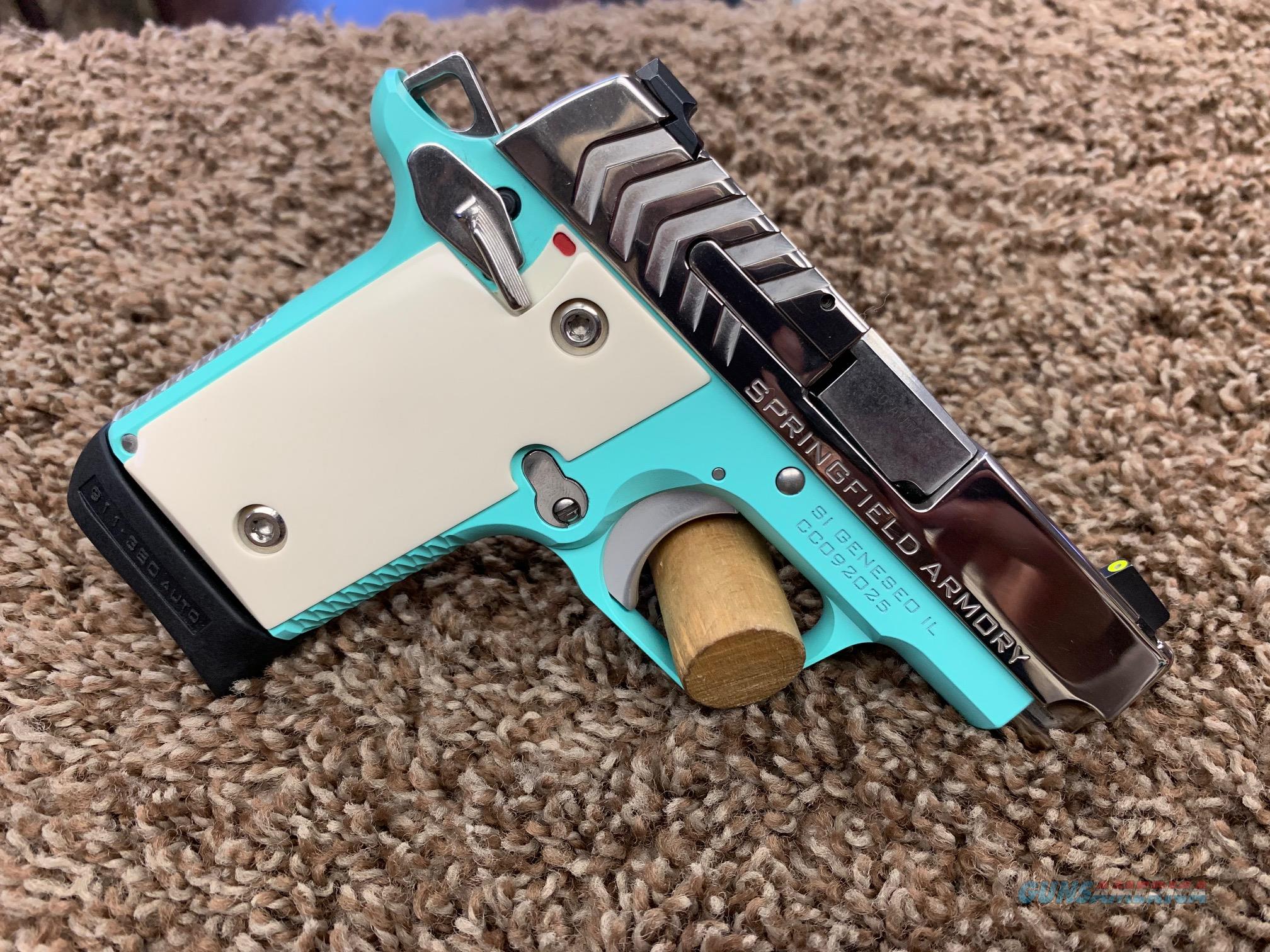 Springfield 911 Chrometiffany Blue 380 Acp For Sale