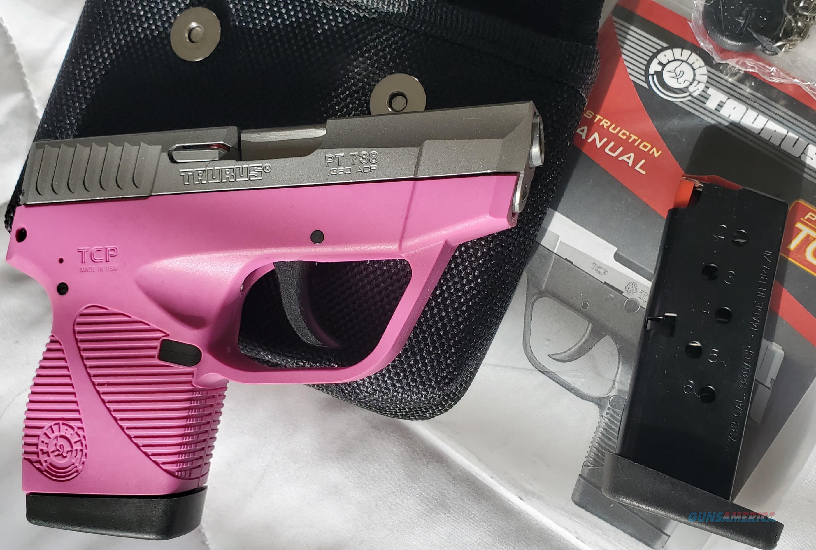 Taurus 738 TCP Stainless Raspberry ... for sale at Gunsamerica.com ...