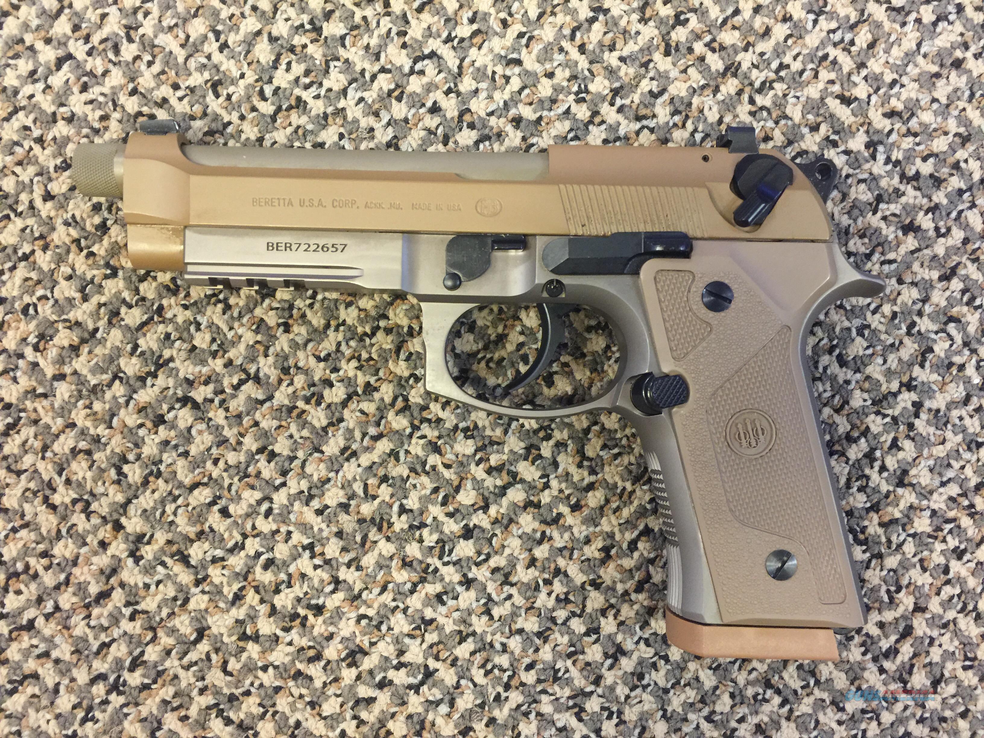 BERETTA M9A3 CERAKOTE FDE THREADED ... for sale at Gunsamerica.com ...