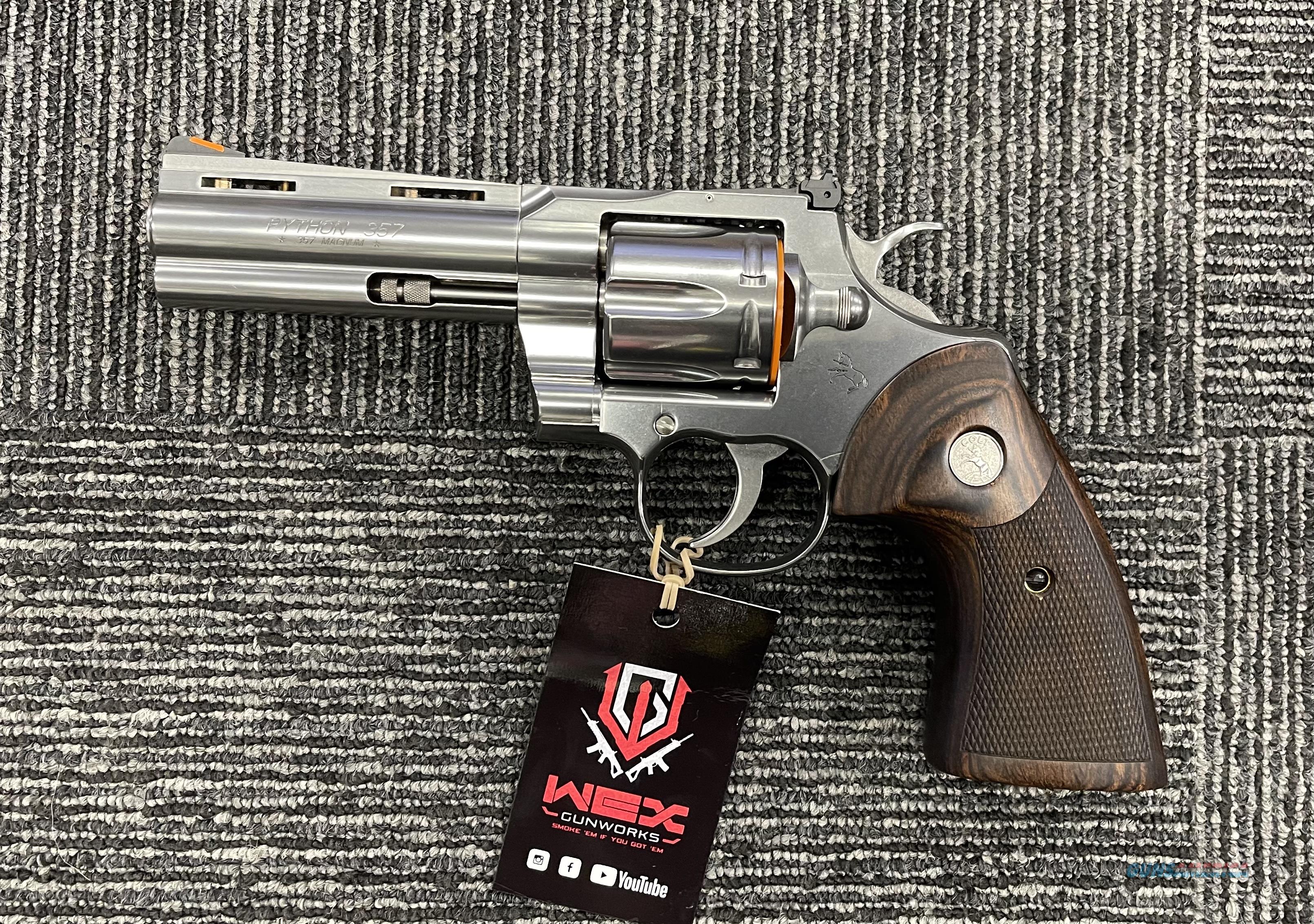 COLT PYTHON 4.25 INCH BBL STAINLESS... For Sale At Gunsamerica.com ...