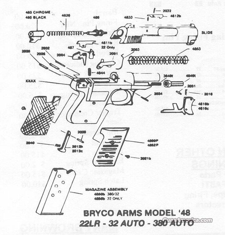 BRYCO 48 PARTS for sale at Gunsamerica.com: 945288034