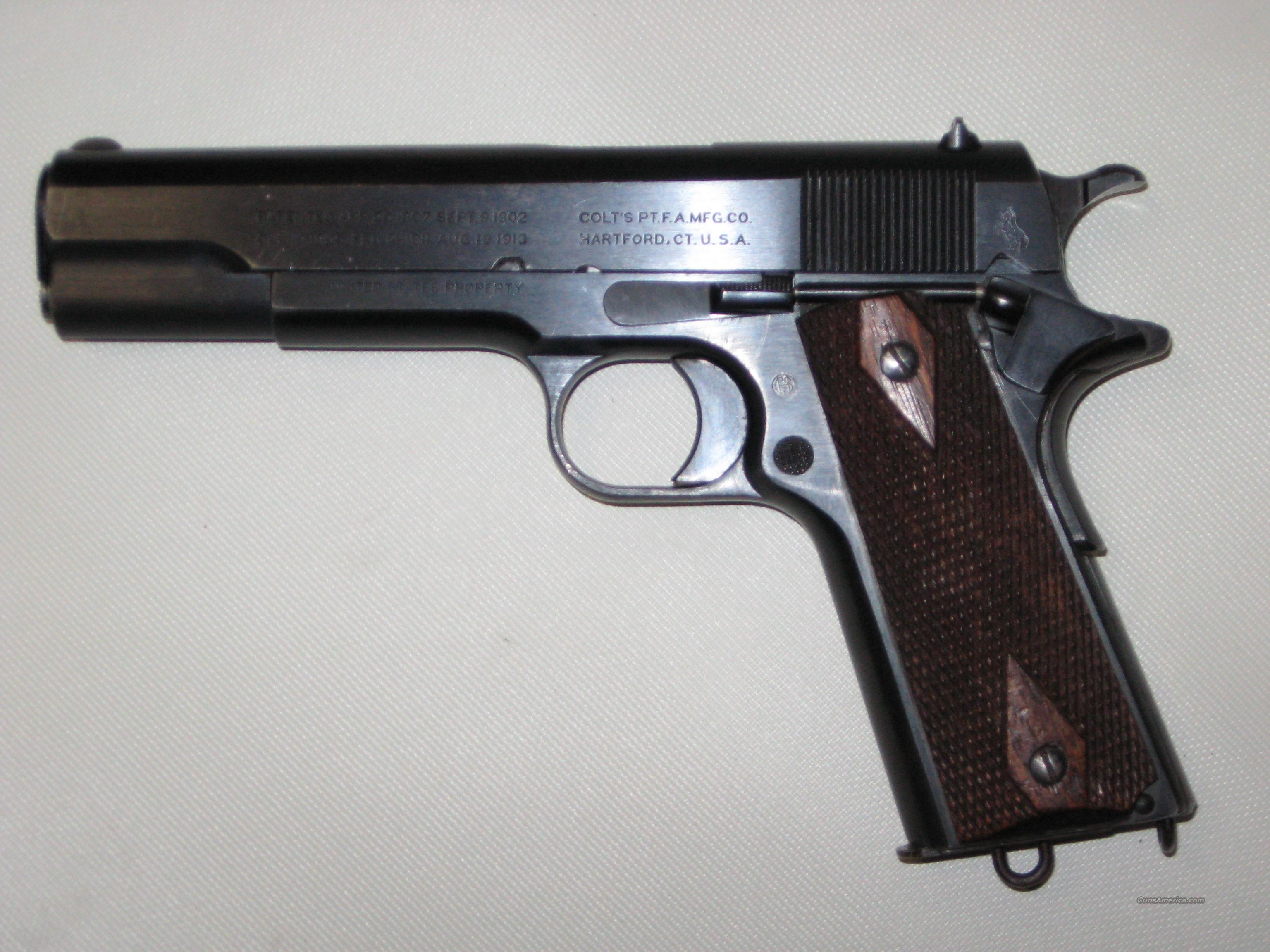 Colt 1911 .45ACP U.S ARMY marked 19... for sale at Gunsamerica.com ...