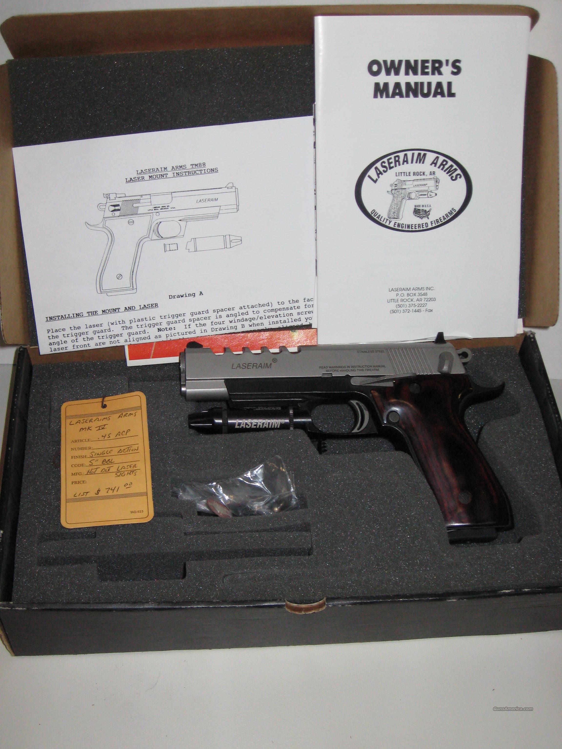 Laseraim Arms 1911 Pistol 45acp Iv For Sale At 940474914 9517