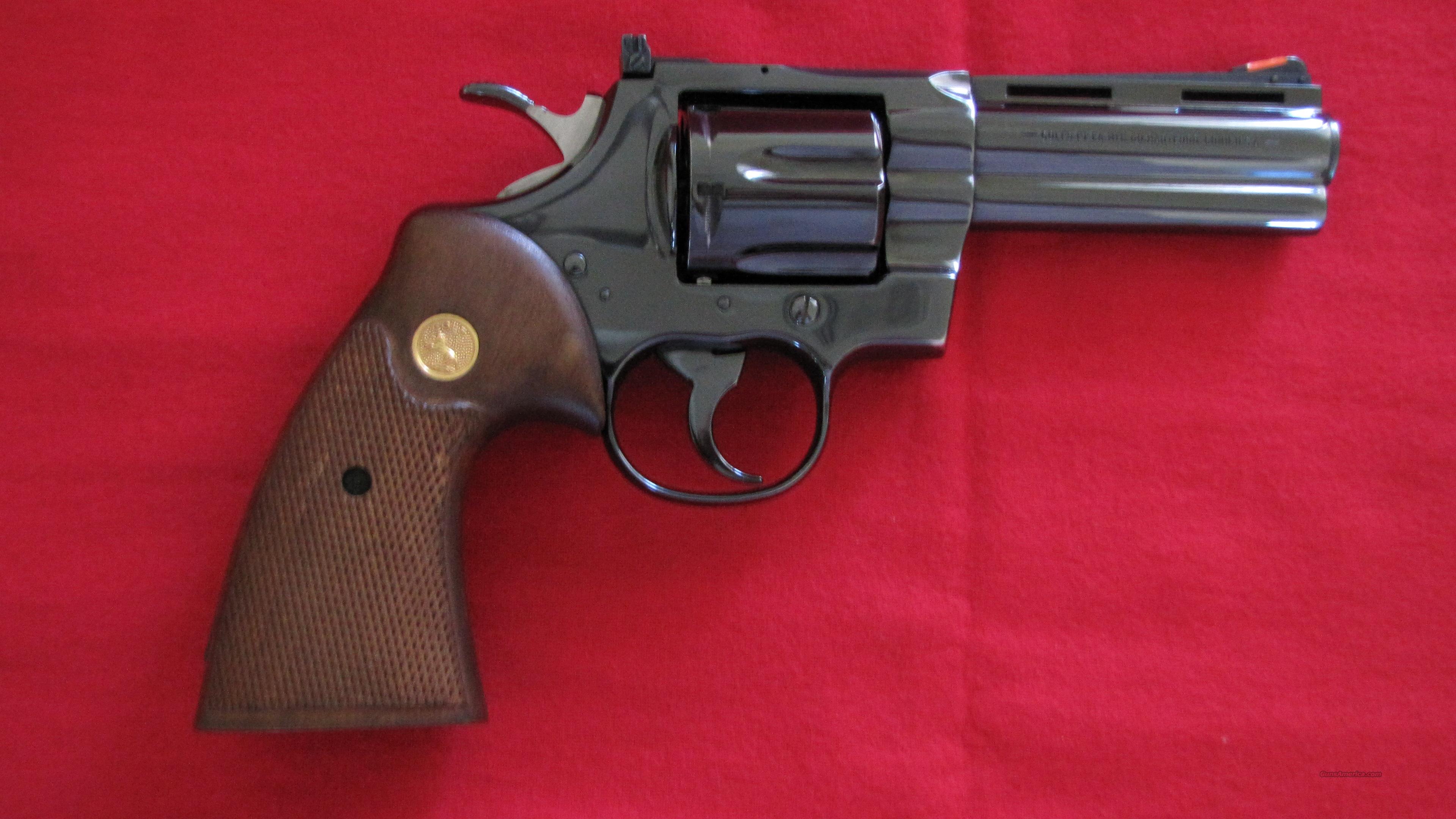 COLT PYTHON 4 INCH BARREL 357 MAG ... for sale at Gunsamerica.com ...