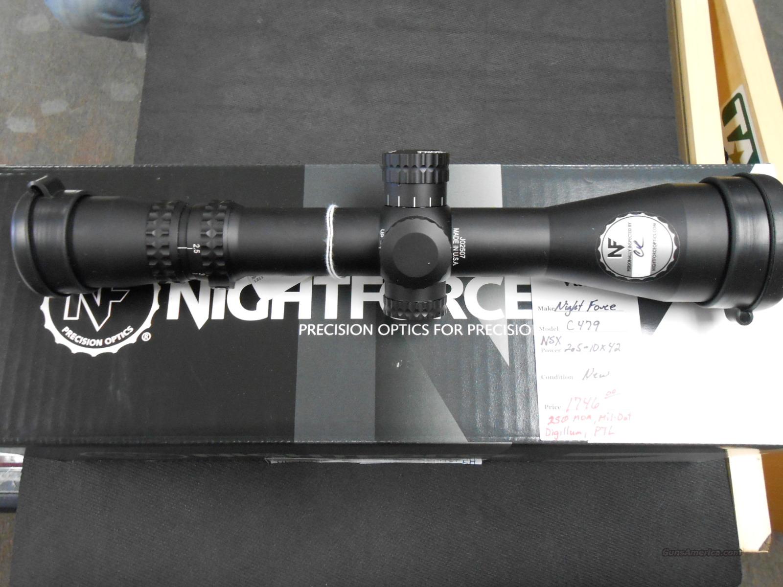 Nightforce NXS 2.5-10x42 .250MOA Mi... for sale at Gunsamerica.com ...