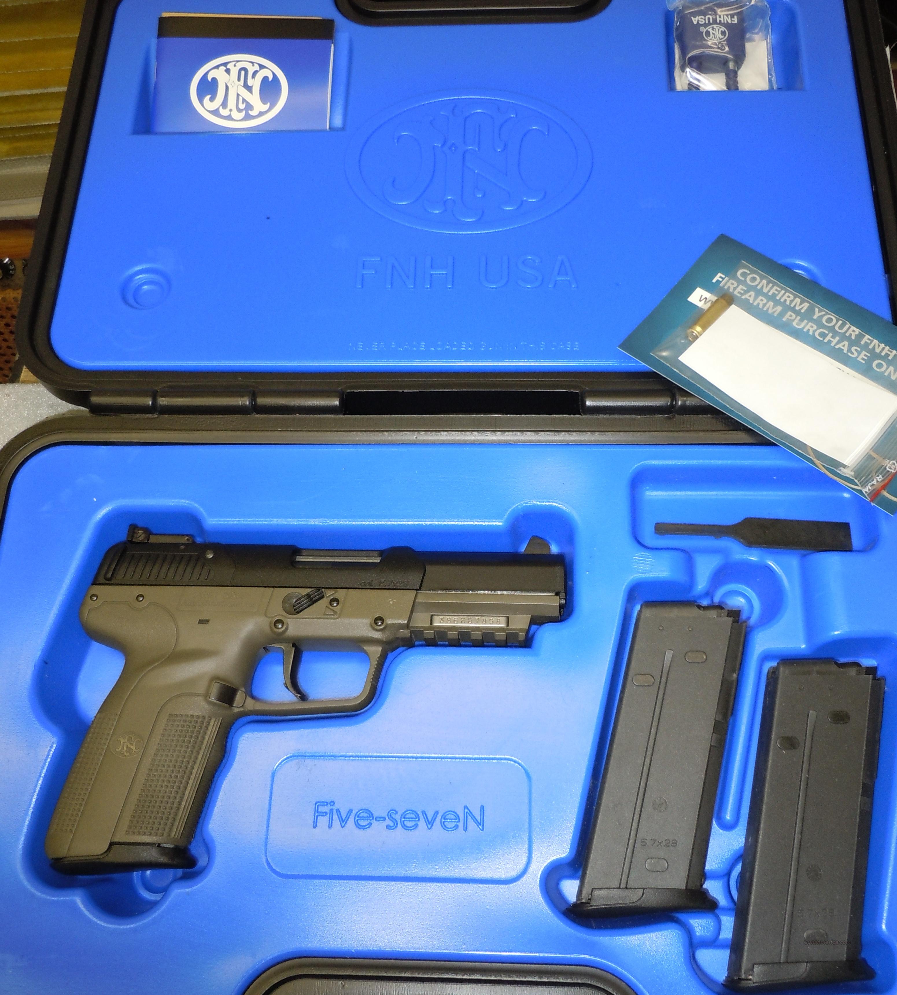 FNH FIVE SEVEN USG OD 5.7 X 28MM PI... for sale at Gunsamerica.com ...