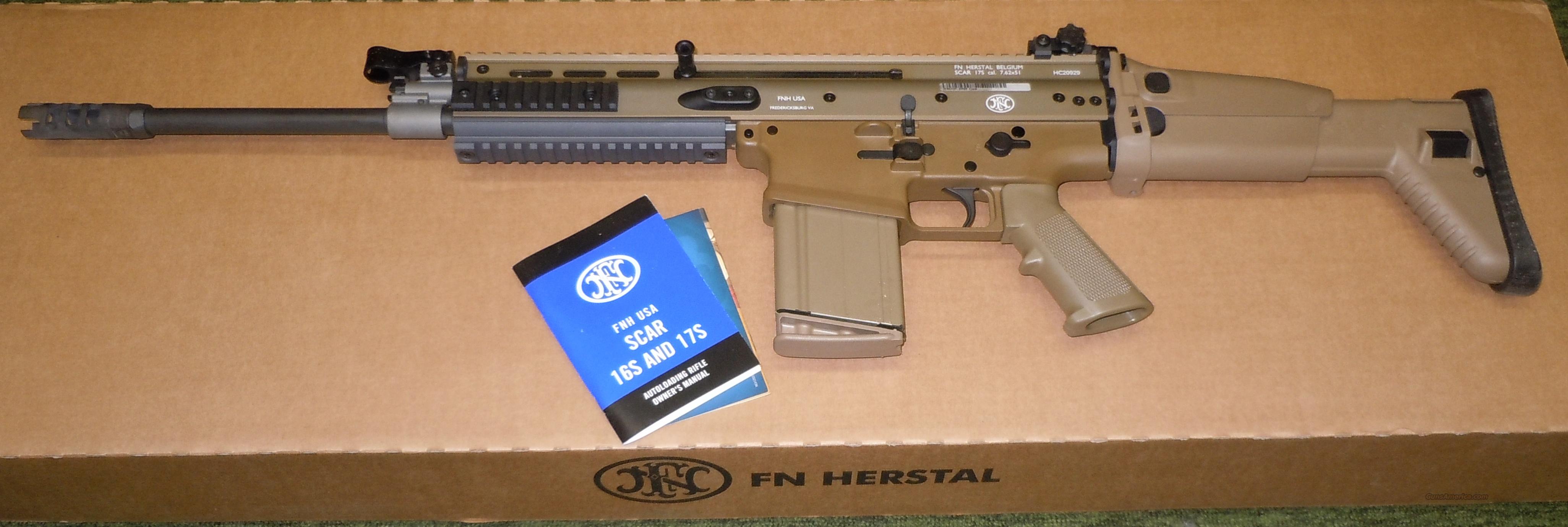 FNH SCAR 17S FDE 7.62x51 NATO (308W... for sale at Gunsamerica.com ...