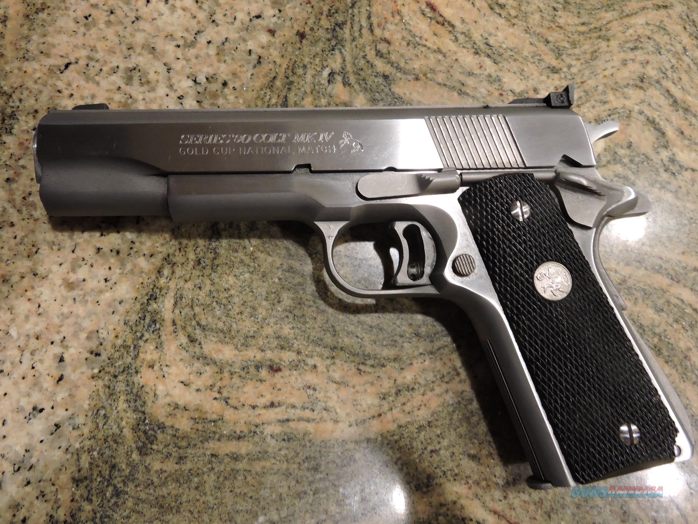 COLT Gold Cup National Match .45 AC... for sale at Gunsamerica.com ...