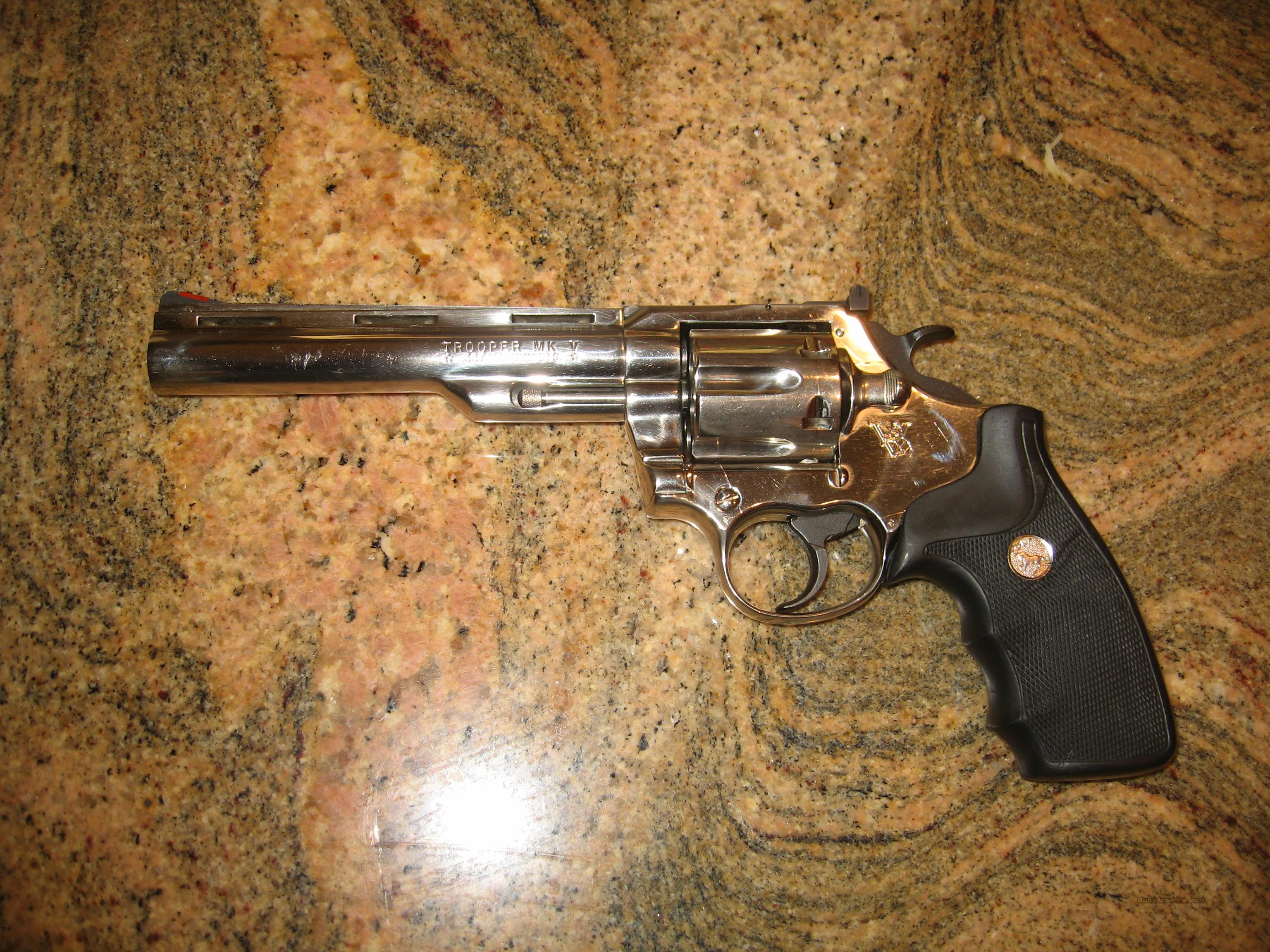 Colt Trooper Mk V Nickel 357 Mag 6 For Sale At 969103462 1881