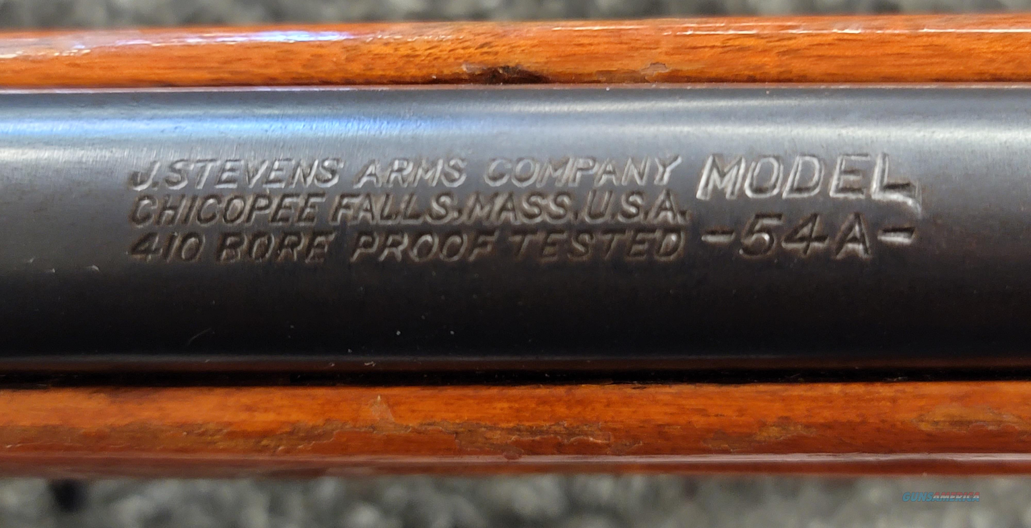 Stevens 54A .410 Single Shot - Bolt... for sale at Gunsamerica.com ...