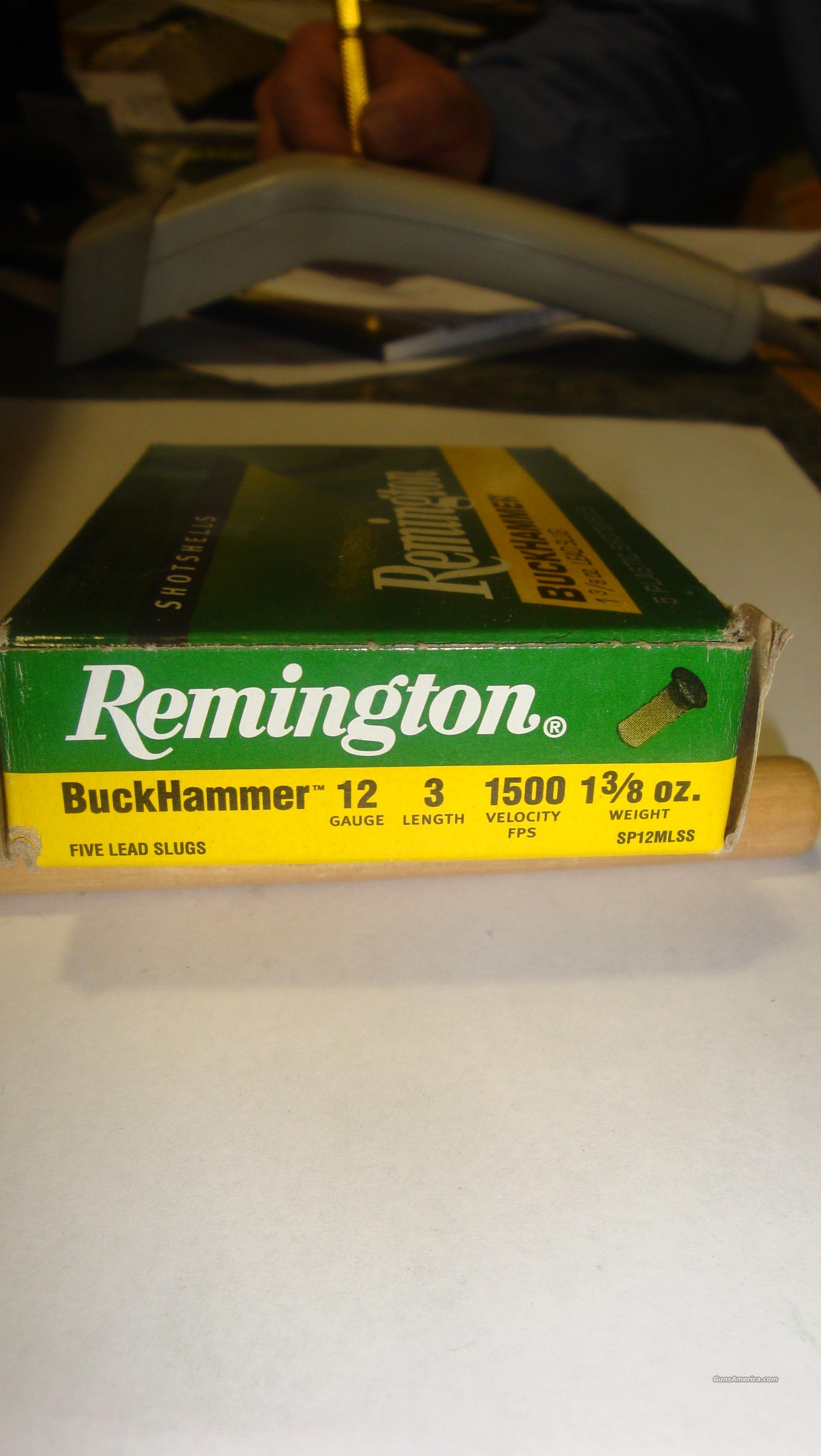 Remington Buckhammer 1 38oz Lead Slug For Sale