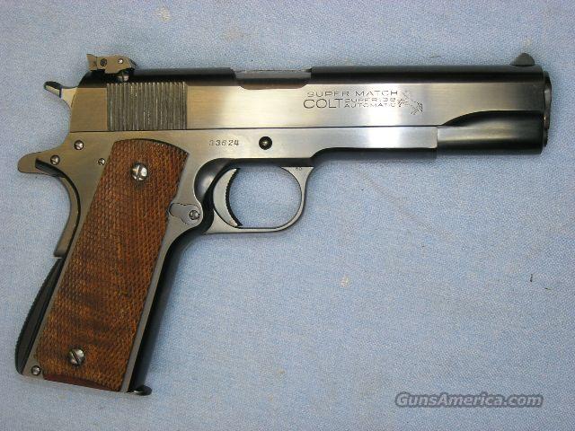 Colt 38 Super Match W Stephens Sight For Sale