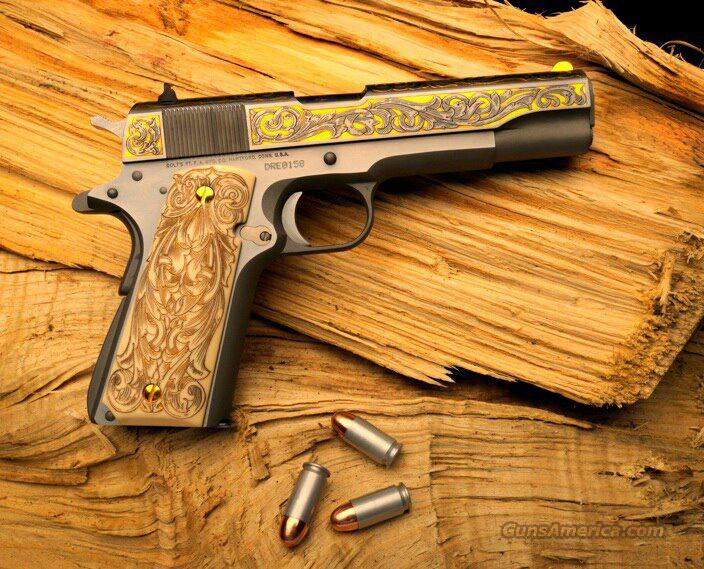 COLT TALO GOLD 1911 45ACP ENGRAVED ... for sale at Gunsamerica.com ...