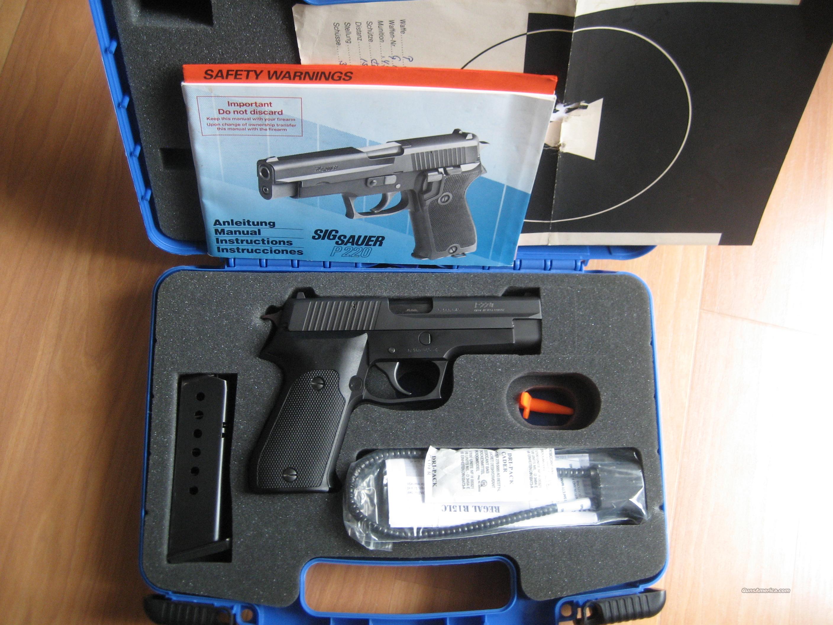 Sig Sauer P220 W German 45 Like N For Sale At Gunsamerica Com   Wm 2901110 