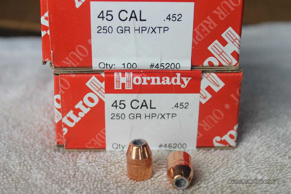 Hornady .45cal 250gr. XTP Bullets 1... for sale at Gunsamerica.com ...